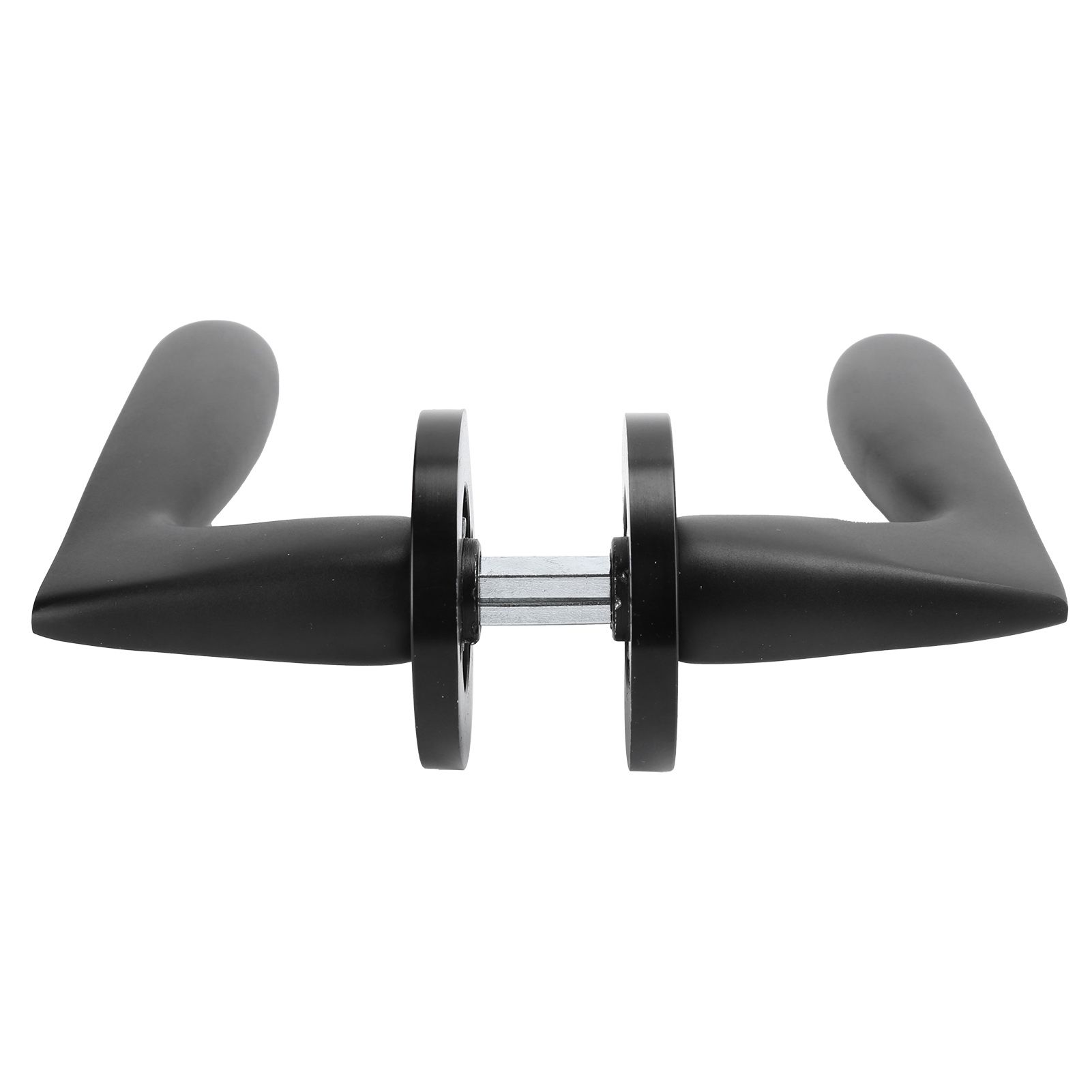 Entry Door Handle Lock Locking Lever Handle Set Reversible for Right Left view 6