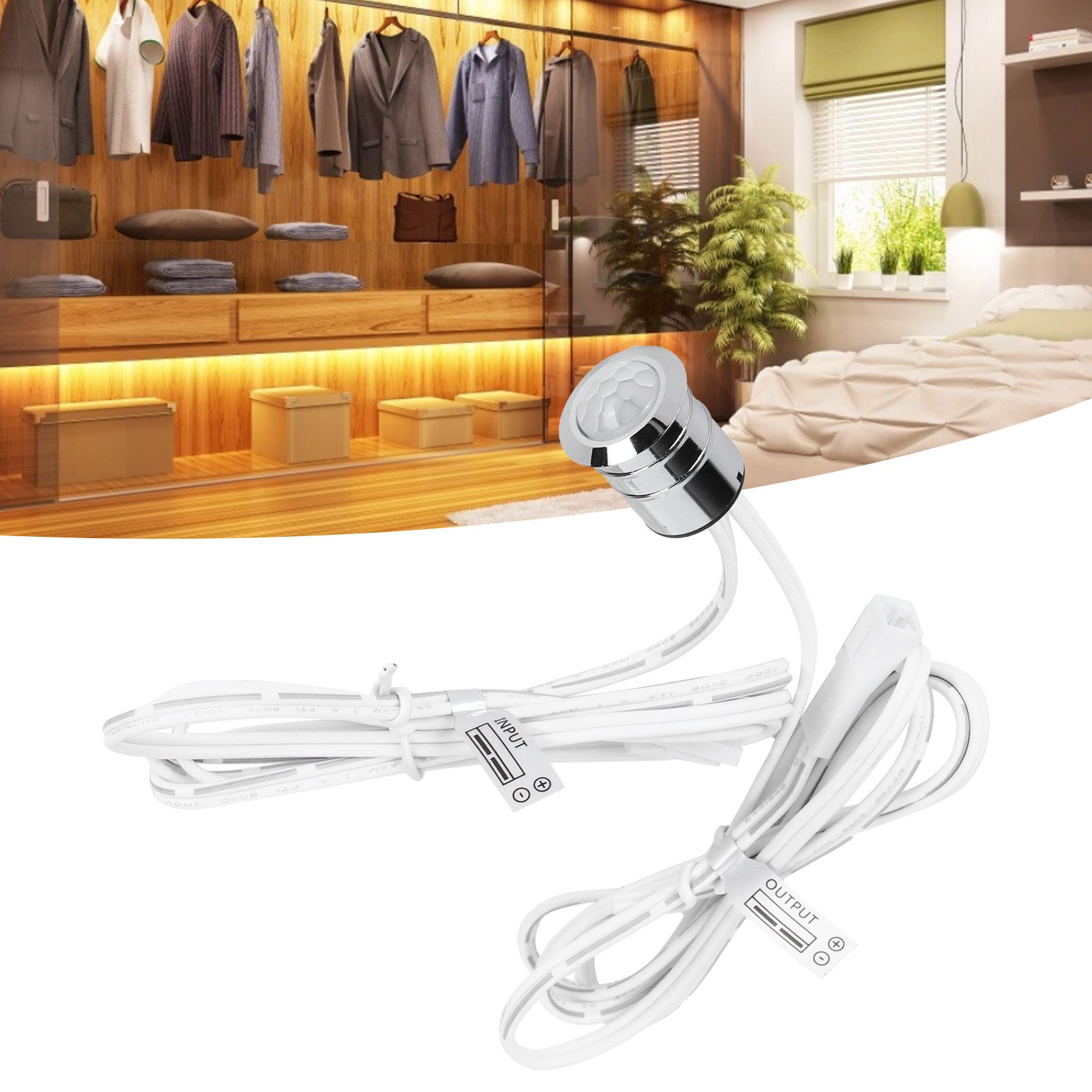 Infrared Human Body Inductive Switch 5V 12V 24V Wardrobe Cabinet Light Sensor view 9