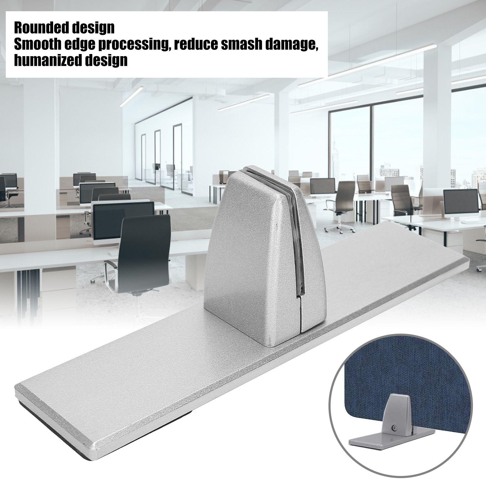 Desk Screen Baffle Fixed Clamp Removable Table Clapboard Clip Bracket for Office view 15