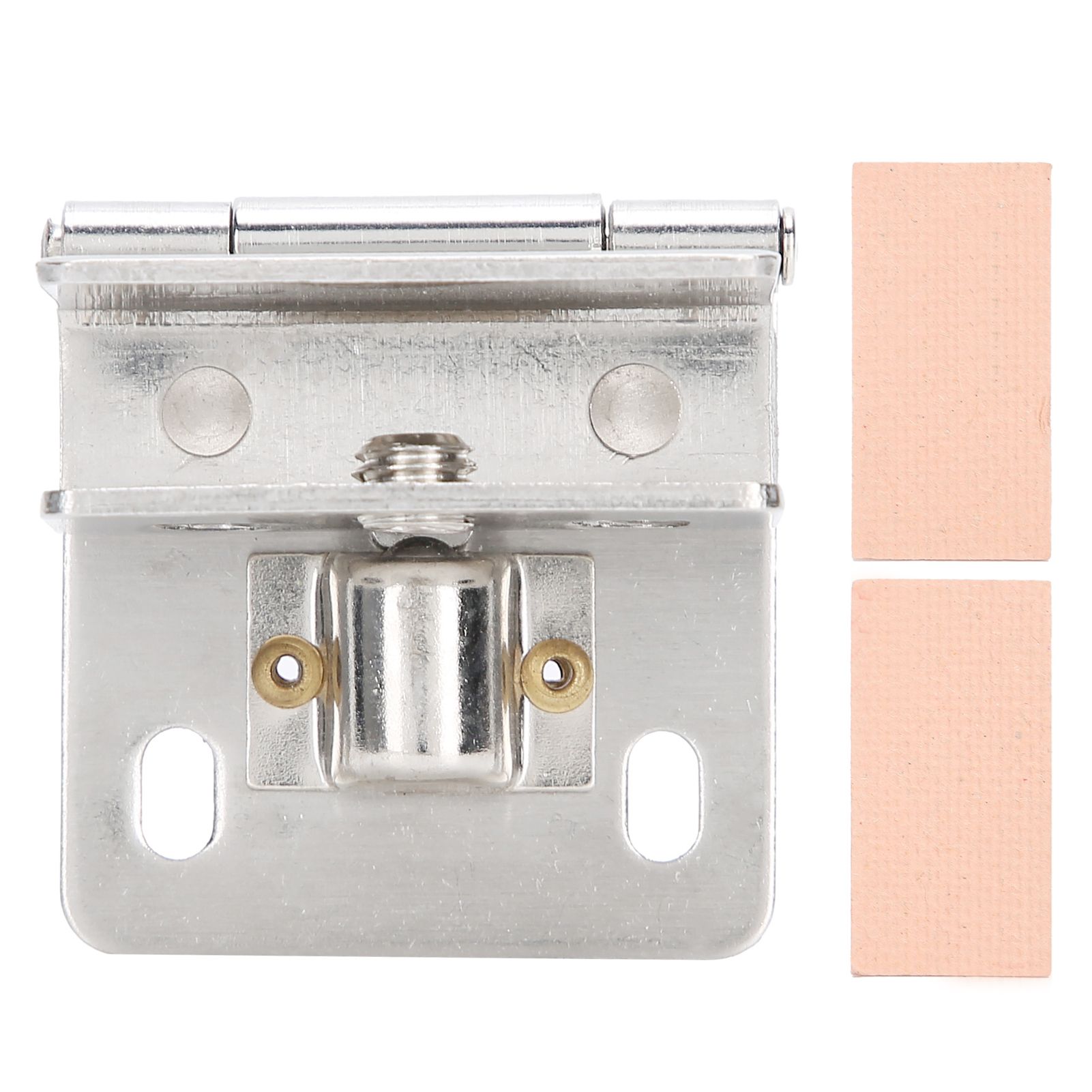 Glass Door Hinge PunchFree Stainless Steel Clip Cabinet Bracket Clamp — image 1