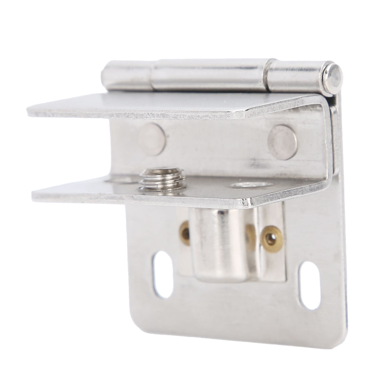 Glass Door Hinge PunchFree Stainless Steel Clip Cabinet Bracket Clamp view 4