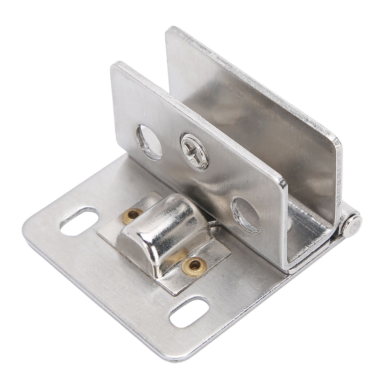Glass Door Hinge PunchFree Stainless Steel Clip Cabinet Bracket Clamp view 6