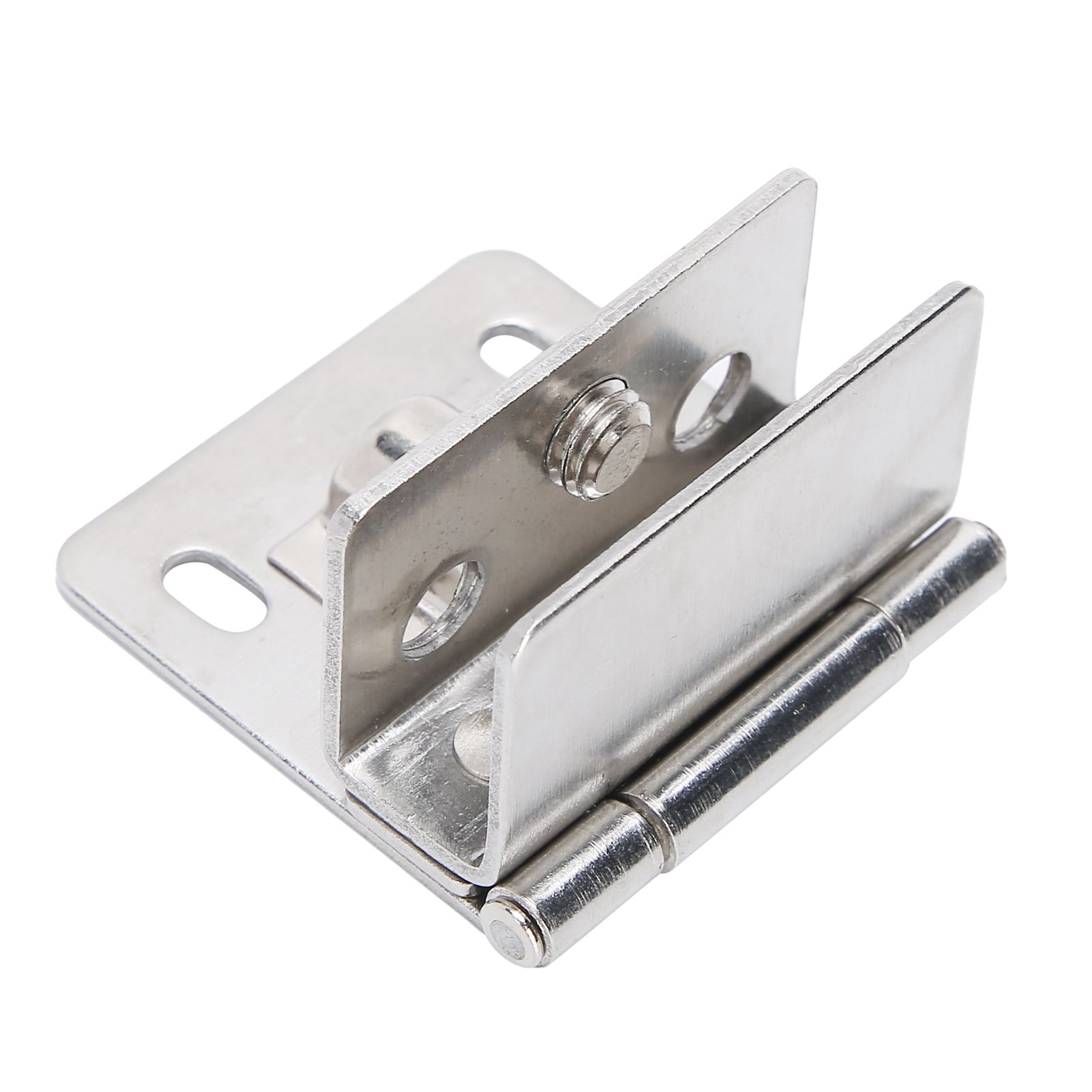 Glass Door Hinge PunchFree Stainless Steel Clip Cabinet Bracket Clamp view 7