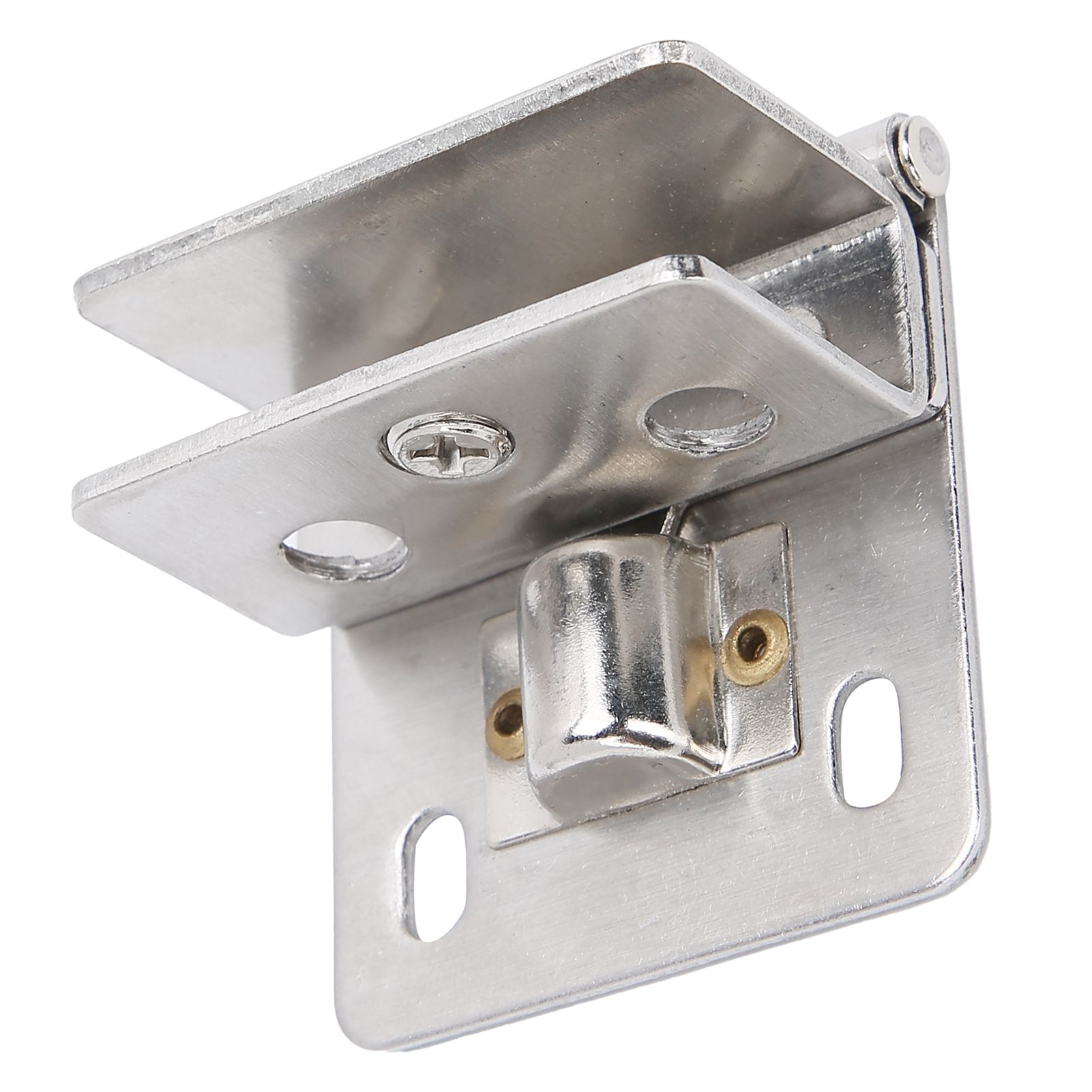 Glass Door Hinge PunchFree Stainless Steel Clip Cabinet Bracket Clamp view 8