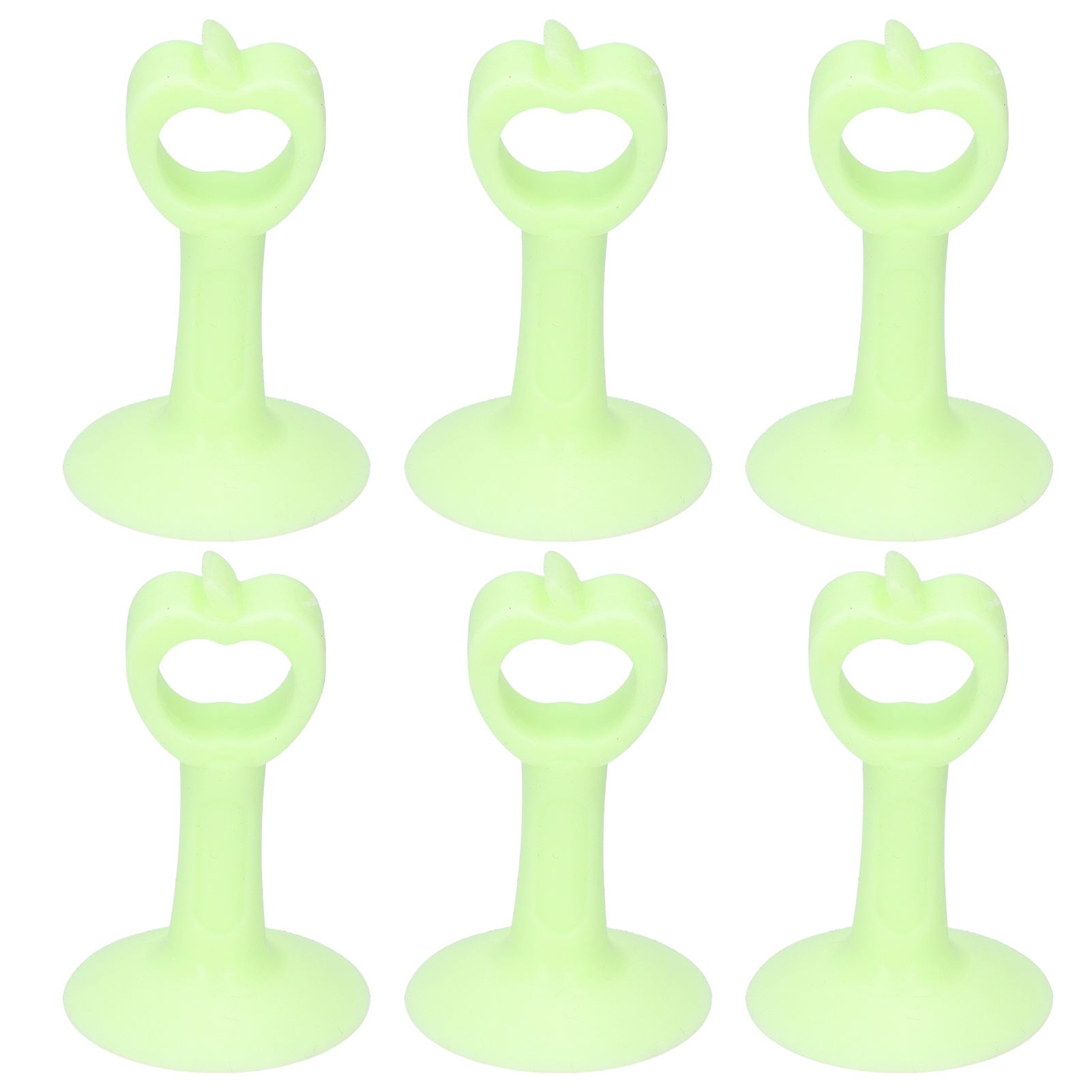 6PCS Door Stopper Anti‑Collision Silicone Wall Protection Home Bathroom