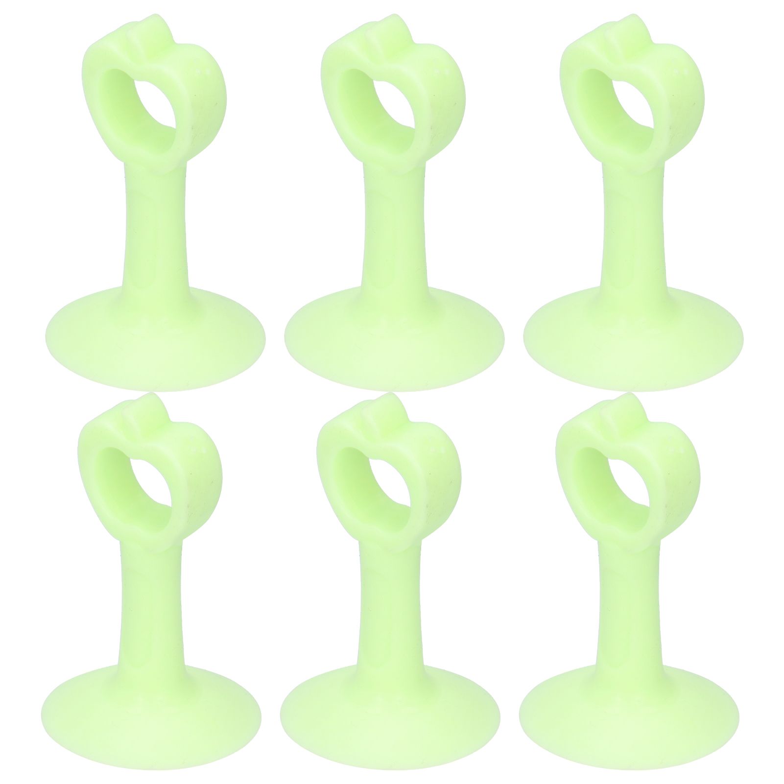 6PCS Door Stopper Anti‑Collision Silicone Wall Protection Home Bathroom view 6