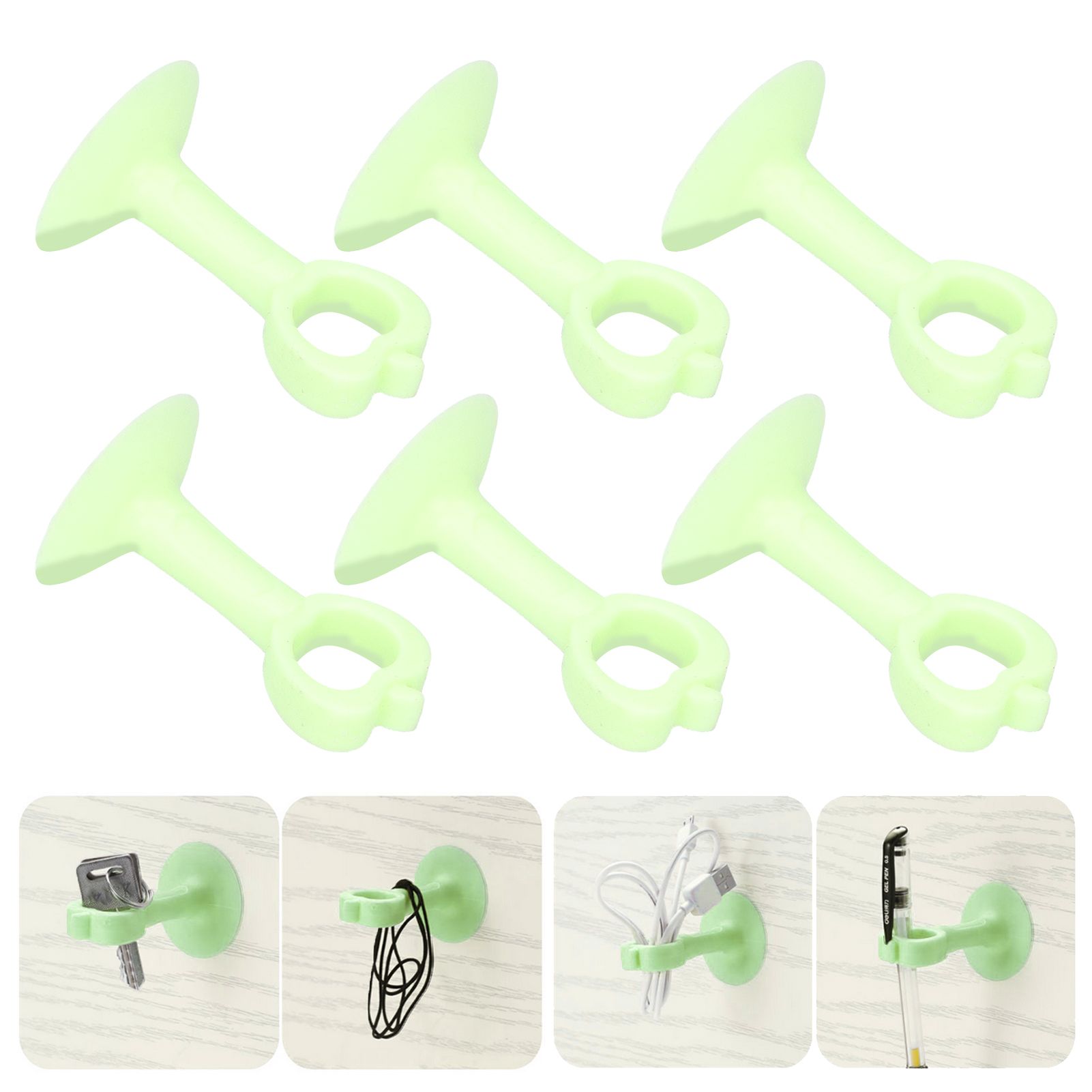 6PCS Door Stopper Anti‑Collision Silicone Wall Protection Home Bathroom view 10