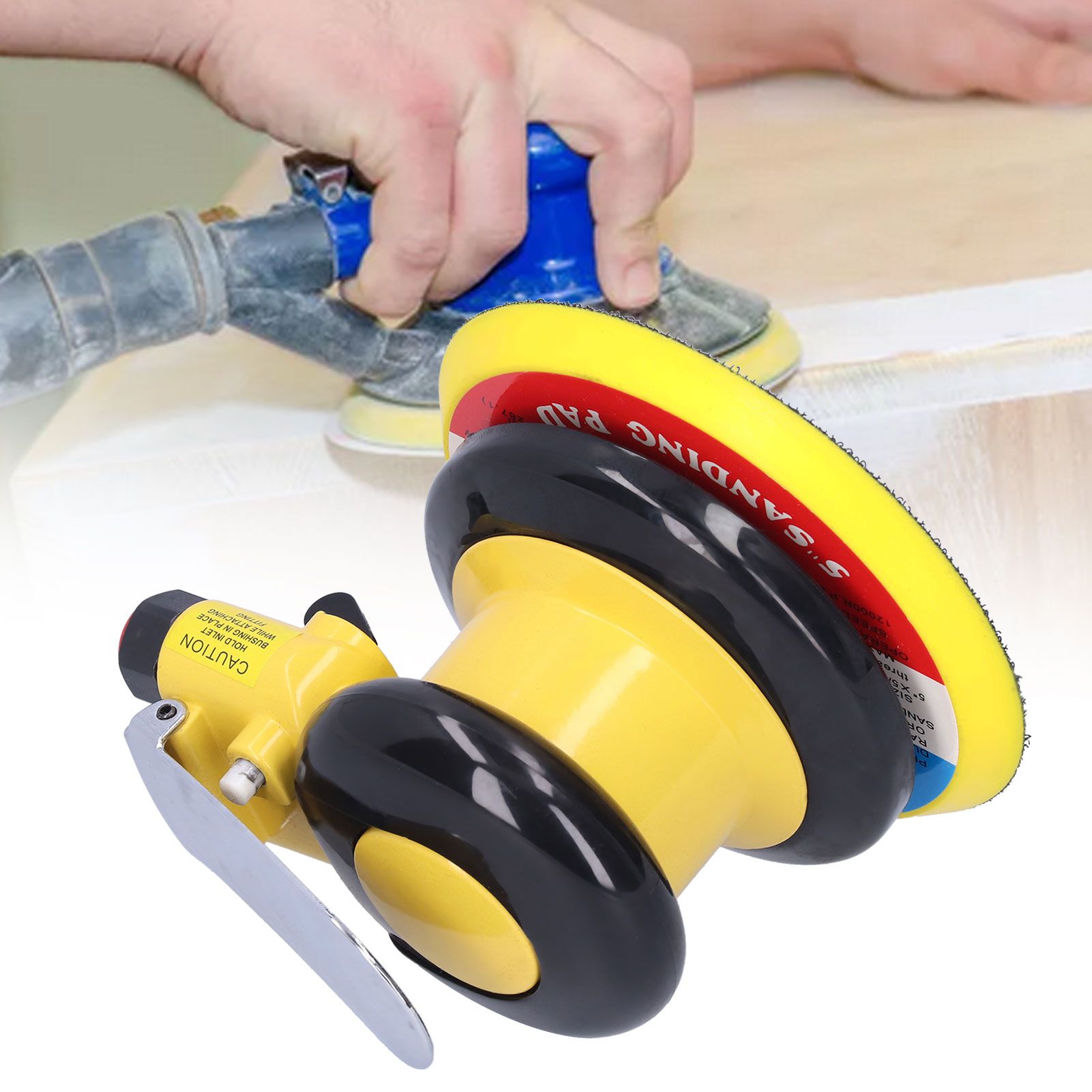 5in Pneumatic Polisher Air Sander 10000RPM Grinding Sanding Machine for Wood view 10