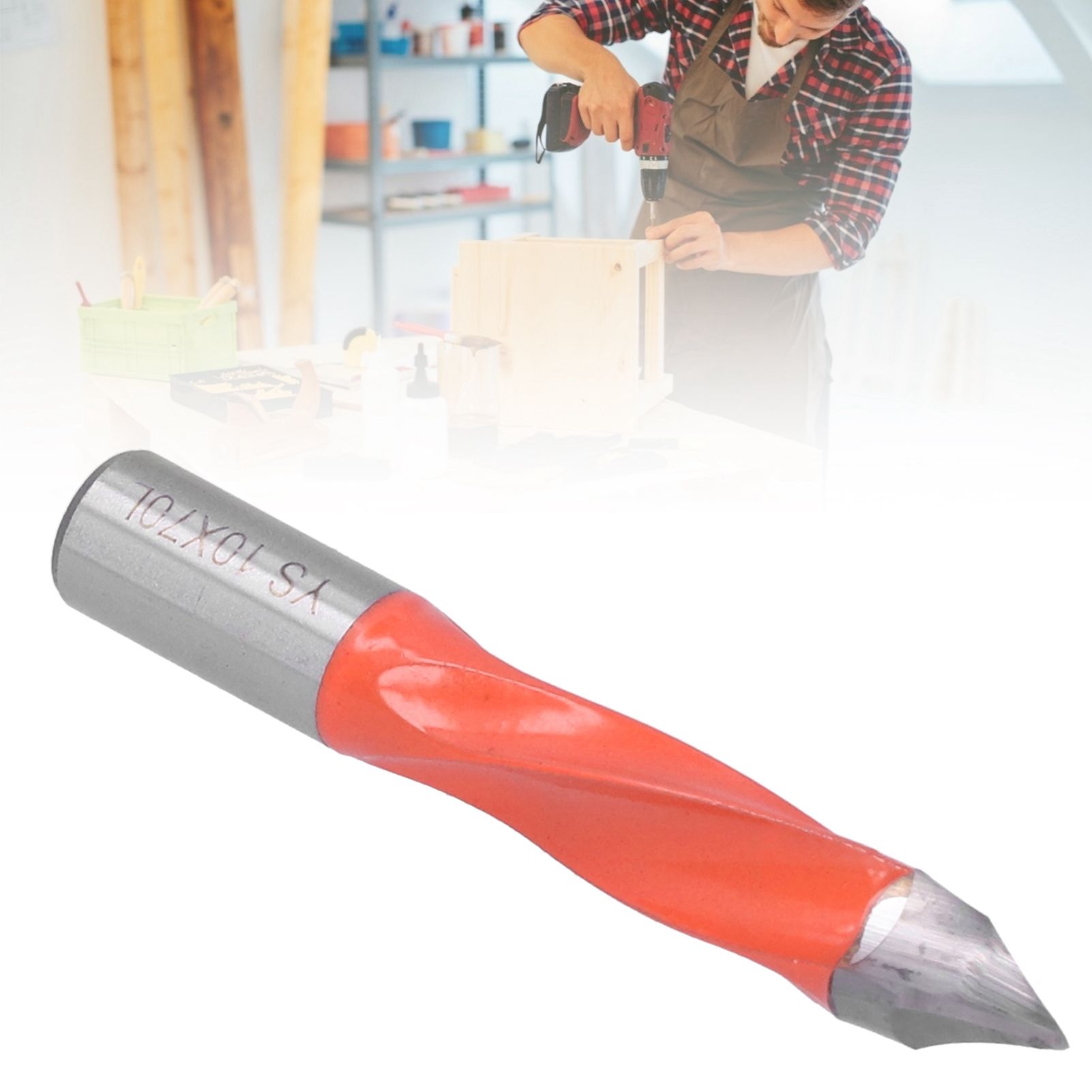 Woodworking Drill Bit 1/2 Carbon Steel Alloy Punching Drilling Tool Bit view 9