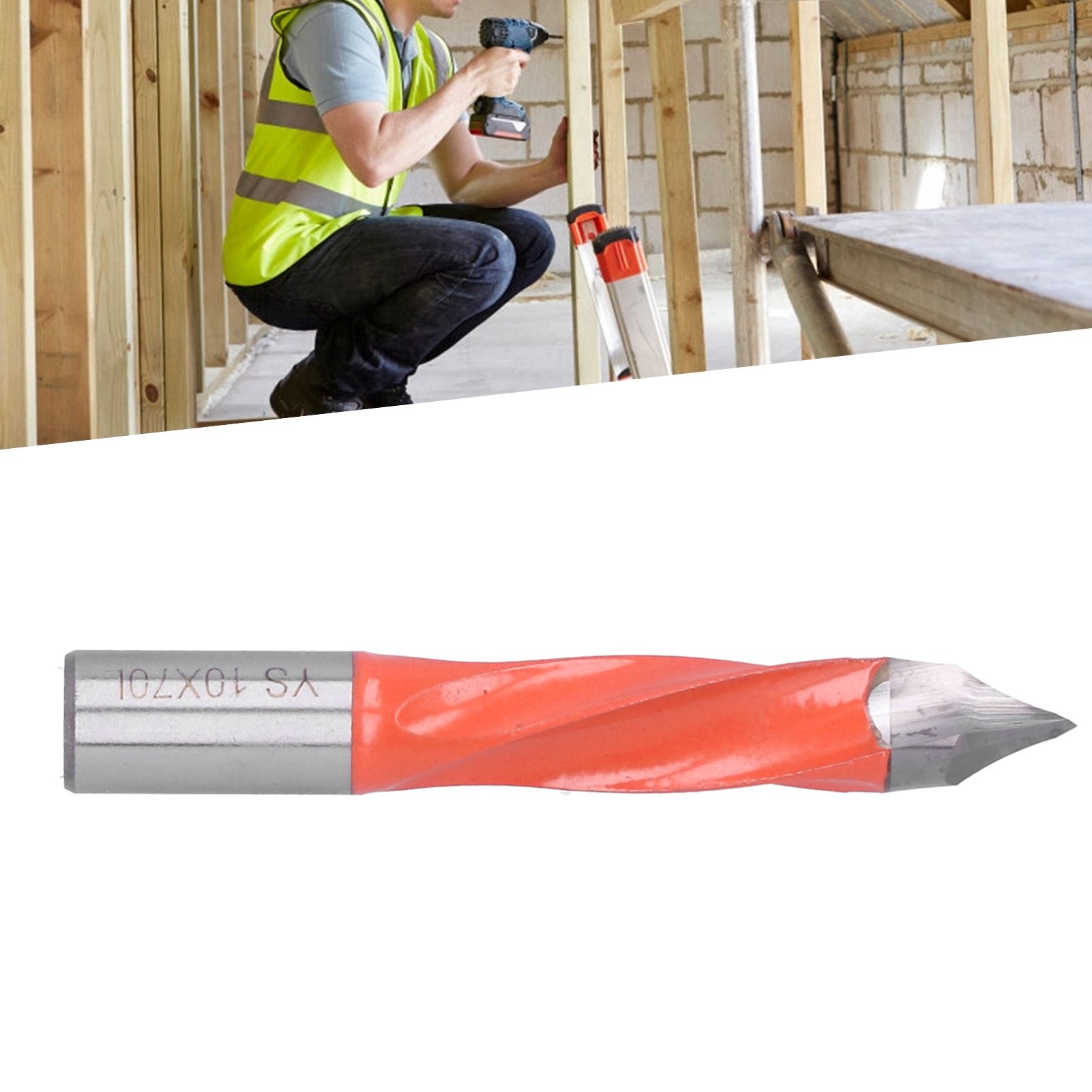 Woodworking Drill Bit 1/2 Carbon Steel Alloy Punching Drilling Tool Bit view 10