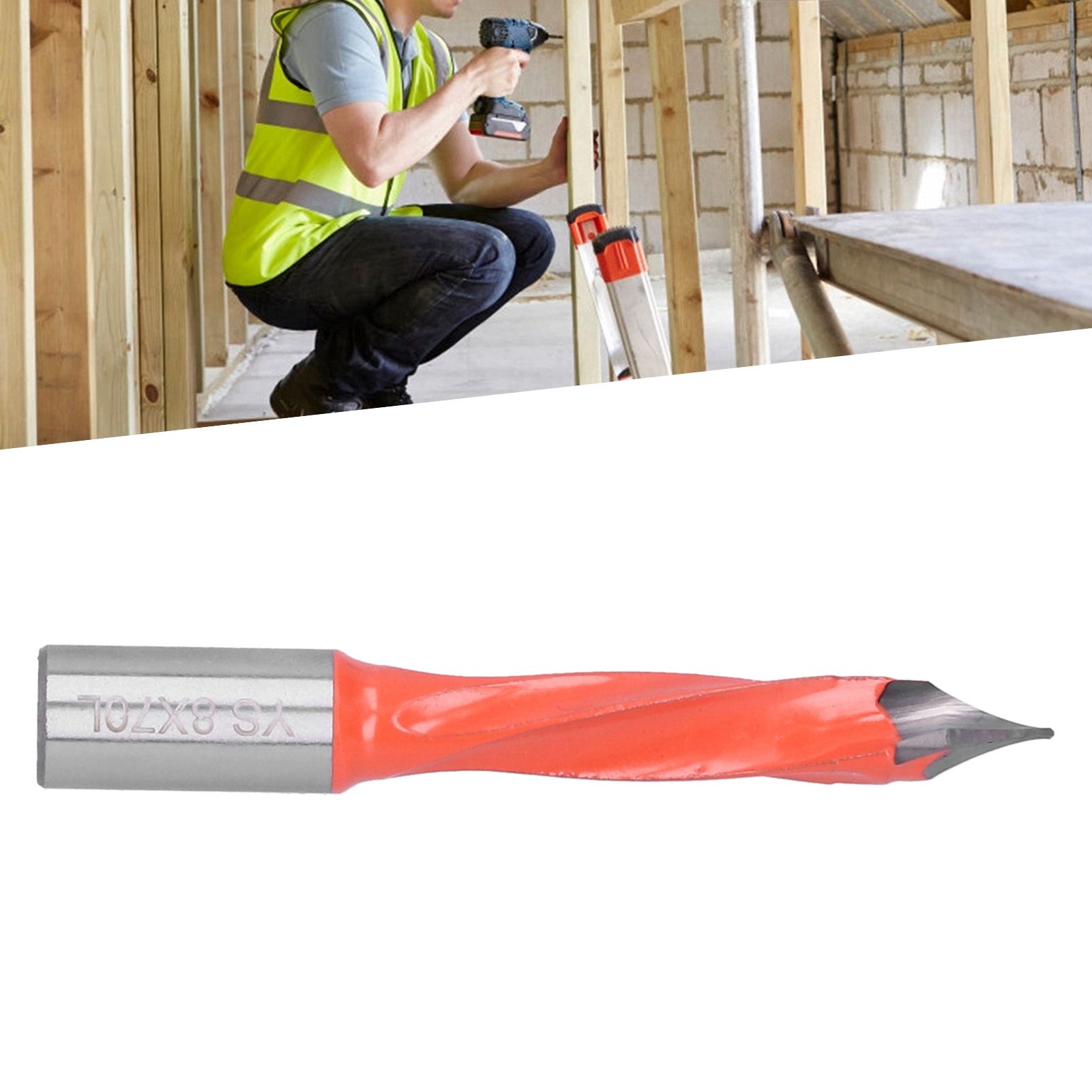 Woodworking Drill Bit 1/2 Carbon Steel Alloy Punching Drilling Tool Bit view 9