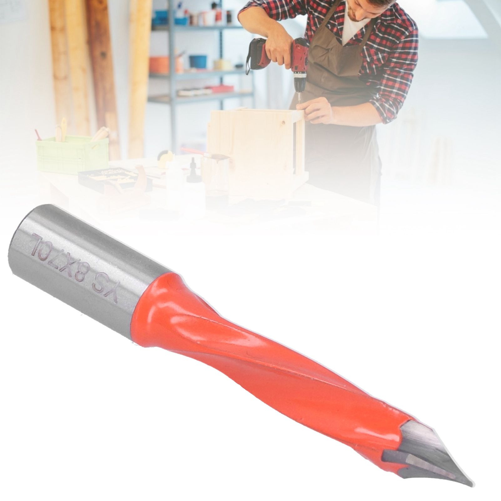 Woodworking Drill Bit 1/2 Carbon Steel Alloy Punching Drilling Tool Bit view 10