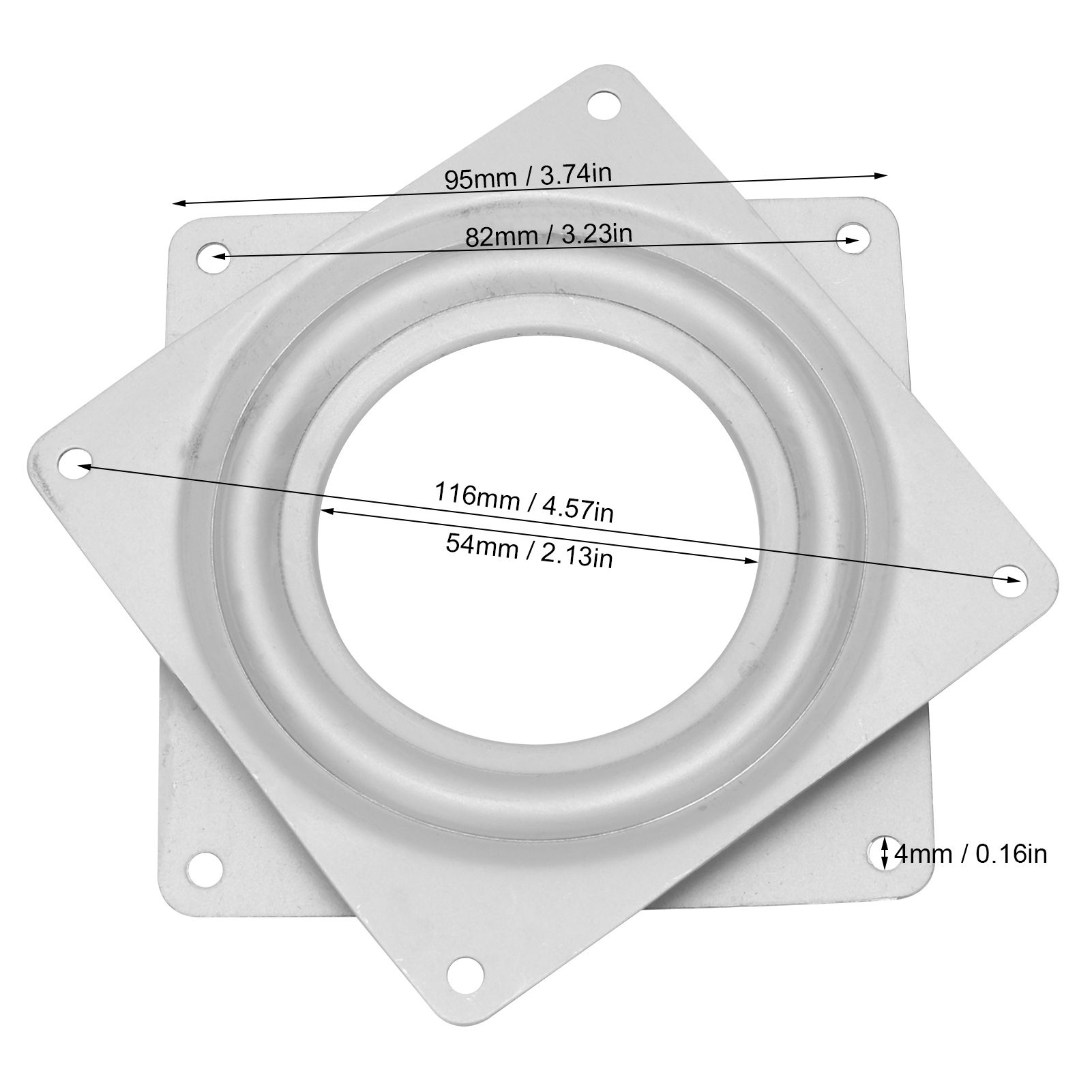 Heavy Duty Rotating Bearing 360 Degrees Rotation Turntable Replacement for view 12