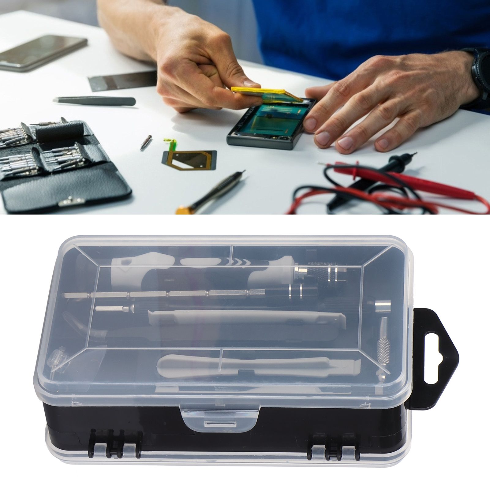 99in 1 Multifunction Screwdriver Set S2 Screw Bits for Watch Glasses Repair Tool view 11