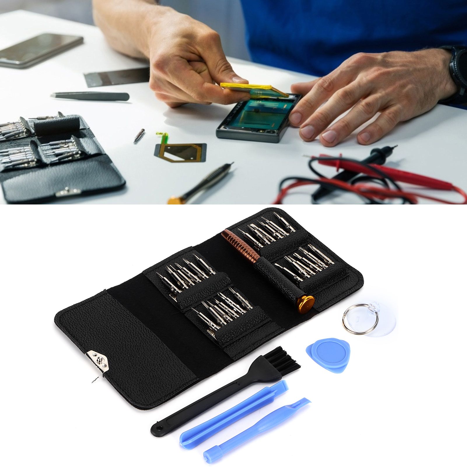 25in 1 Multifunction Screwdriver Set for Mobile Phone Glasses Portable Repair view 12