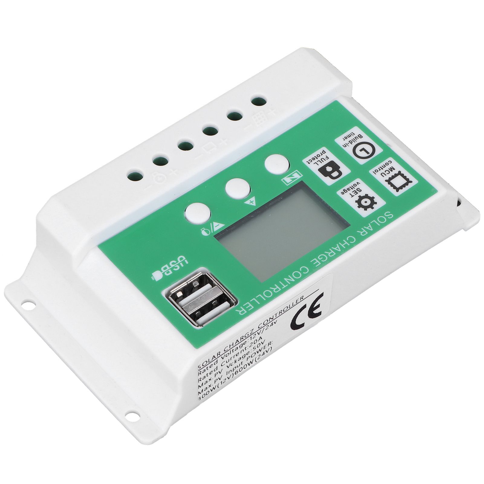 20A 12V 24V LCD Display Solar Charge Controller PWM Auto Focusing Tracking view 6
