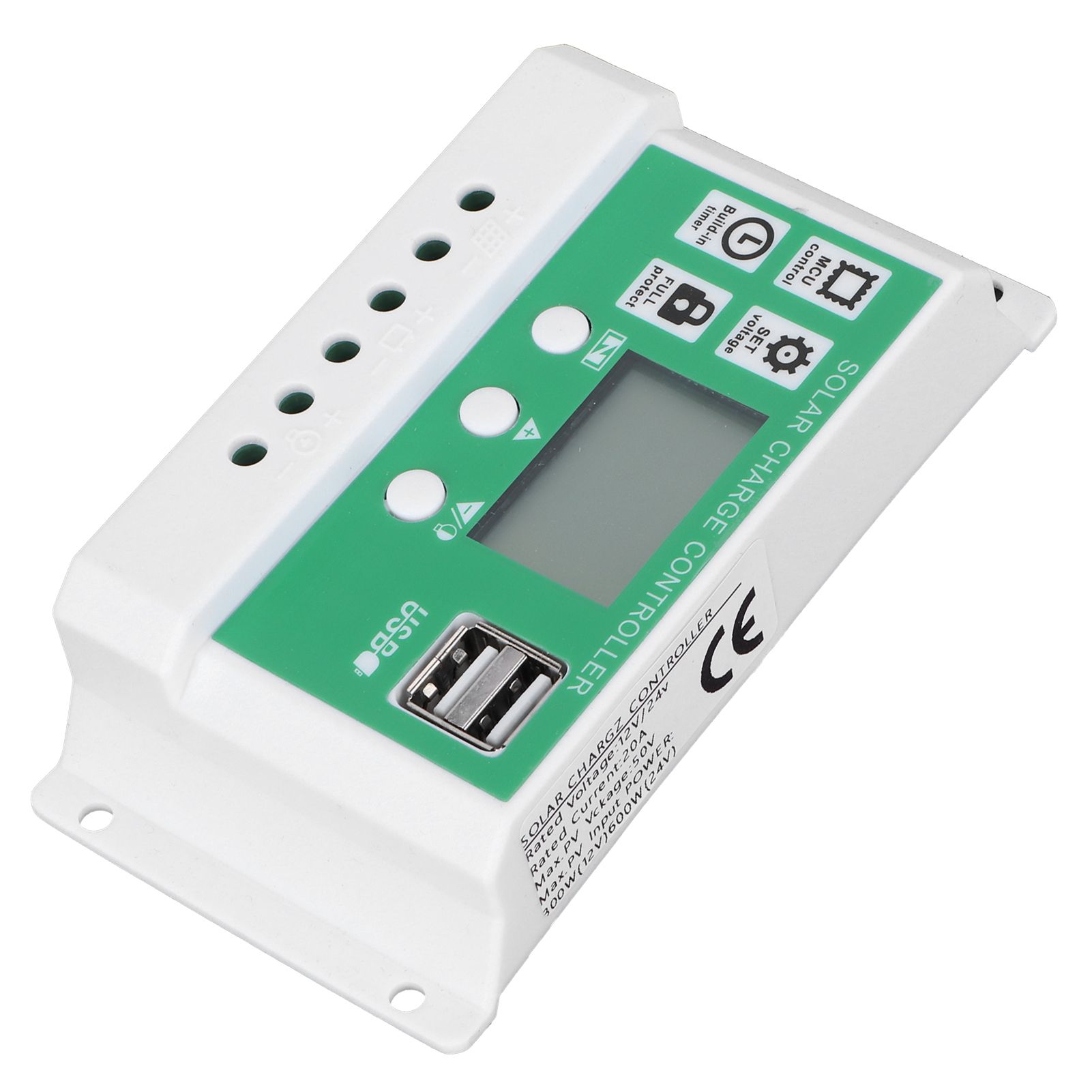 20A 12V 24V LCD Display Solar Charge Controller PWM Auto Focusing Tracking view 9