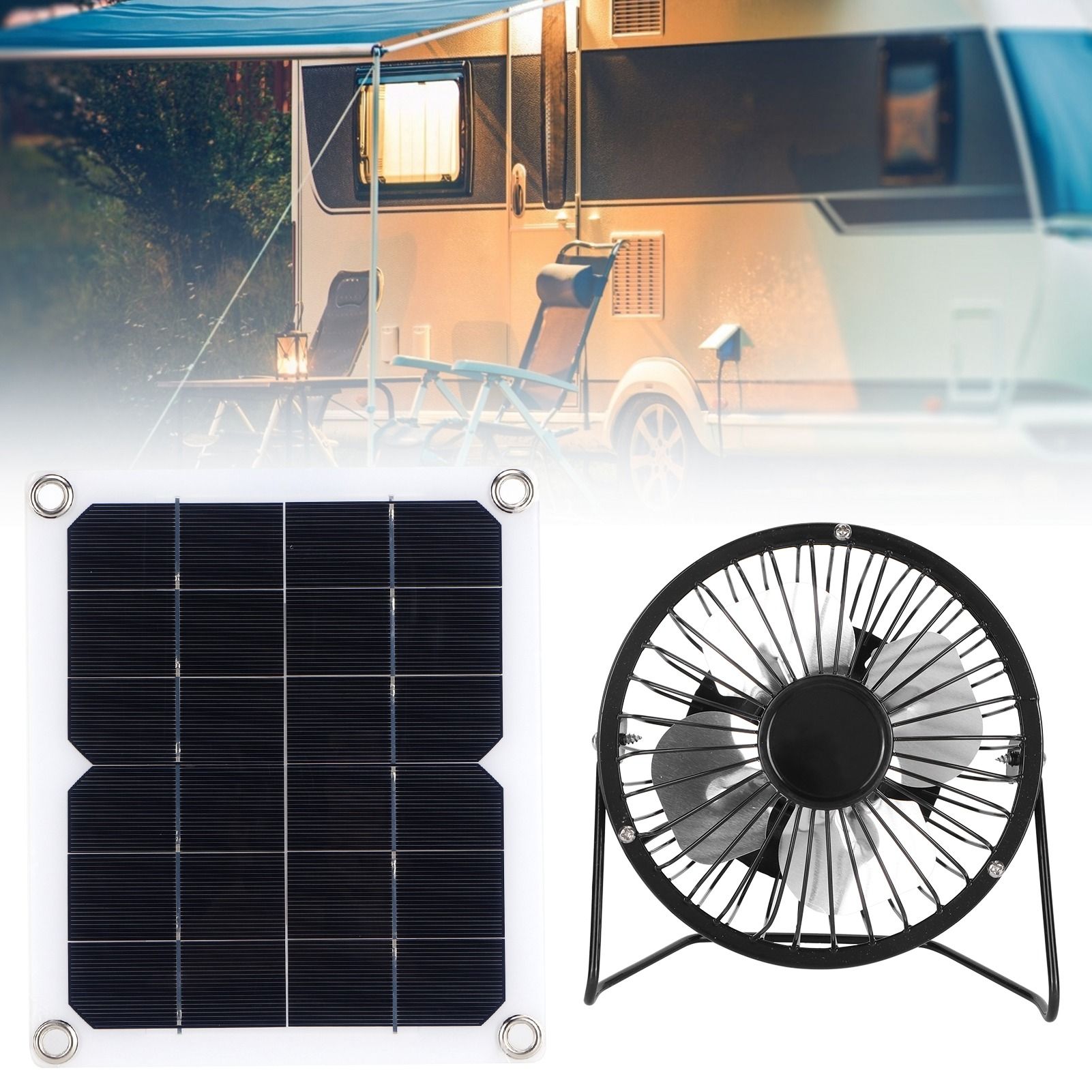 10W Solar Panel with Cooling Fan Photovoltaic Solar Panel for Home Pet Dog House view 11