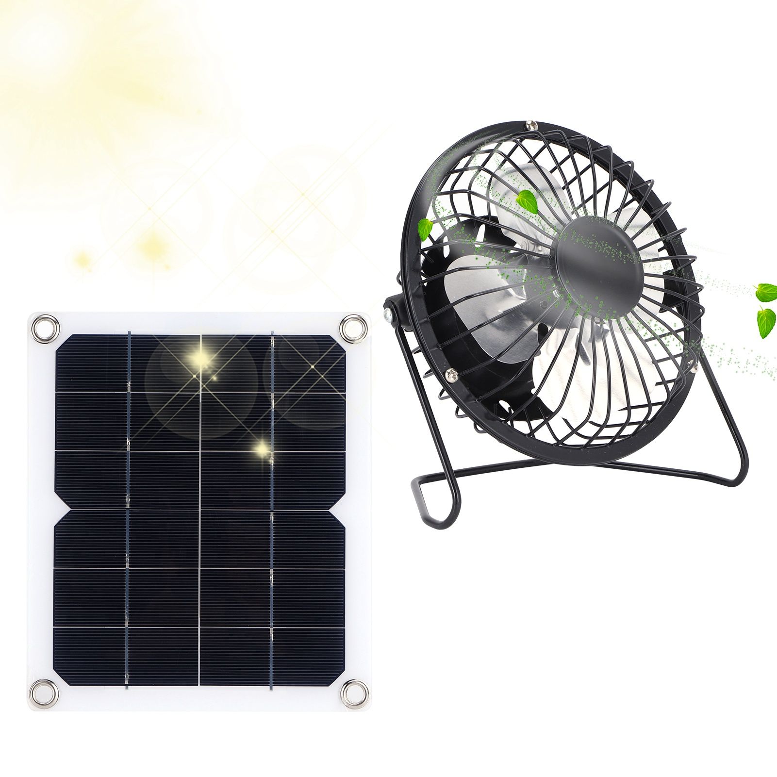 10W Solar Panel with Cooling Fan Photovoltaic Solar Panel for Home Pet Dog House view 12