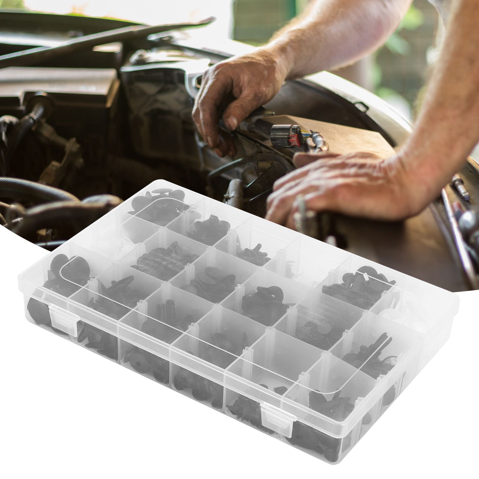 415Pcs Car Push Retainer Clips Assortment Kit Bumper Fasteners with Removers Tools view 11