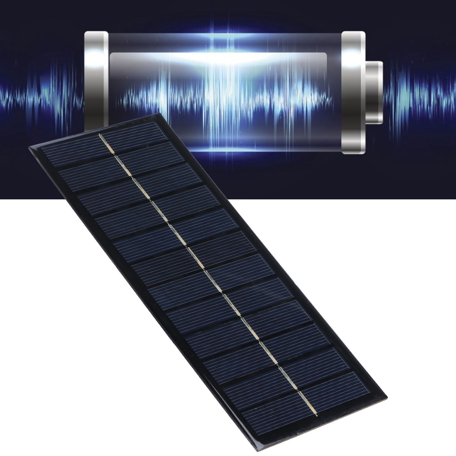 2.5W 9V Solar Panel Polysilicon DIY Solar Charging Board Charger Module view 12