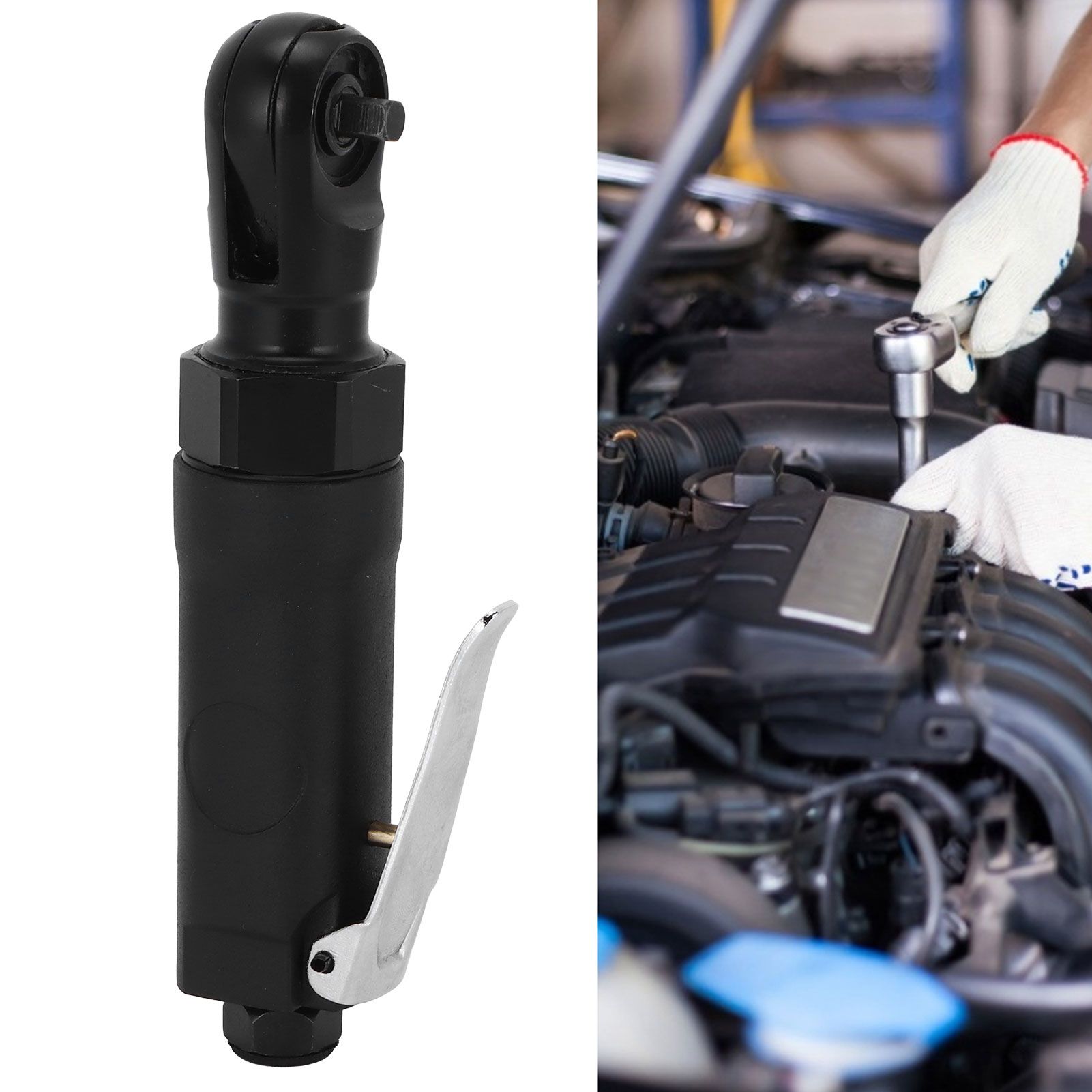 1/4 Mini Ratchet Wrench Forward and Reverse Portable Zinc Alloy Air Wrench view 12