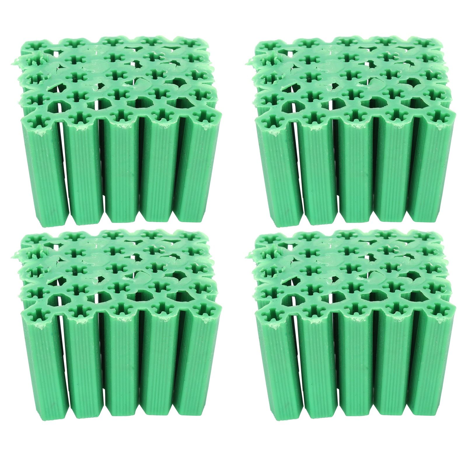 100Pcs M6 Expansion Pipe Plastic Wall Plug Fixing Expansion Tube Accessory Green view 5
