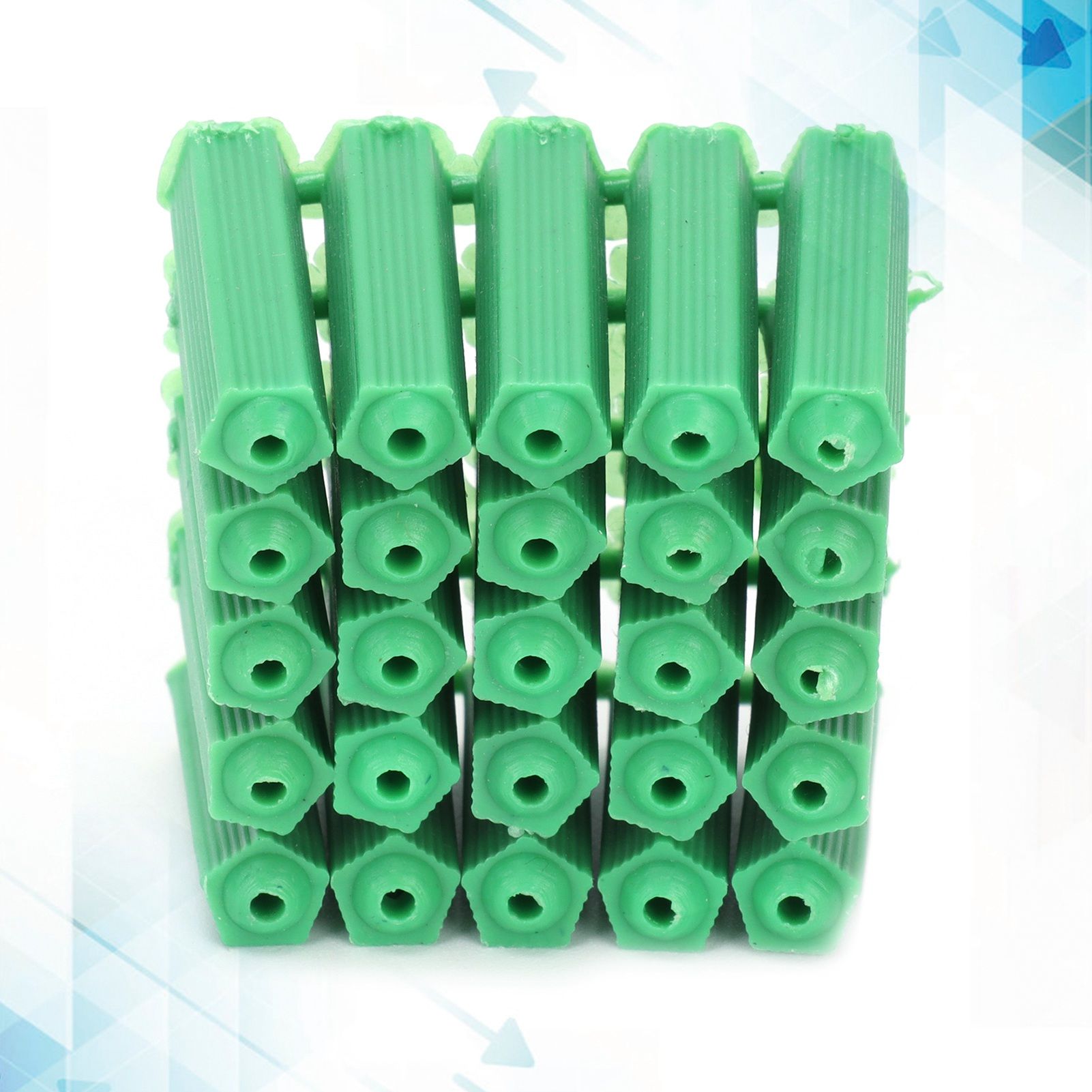 100Pcs M6 Expansion Pipe Plastic Wall Plug Fixing Expansion Tube Accessory Green view 12