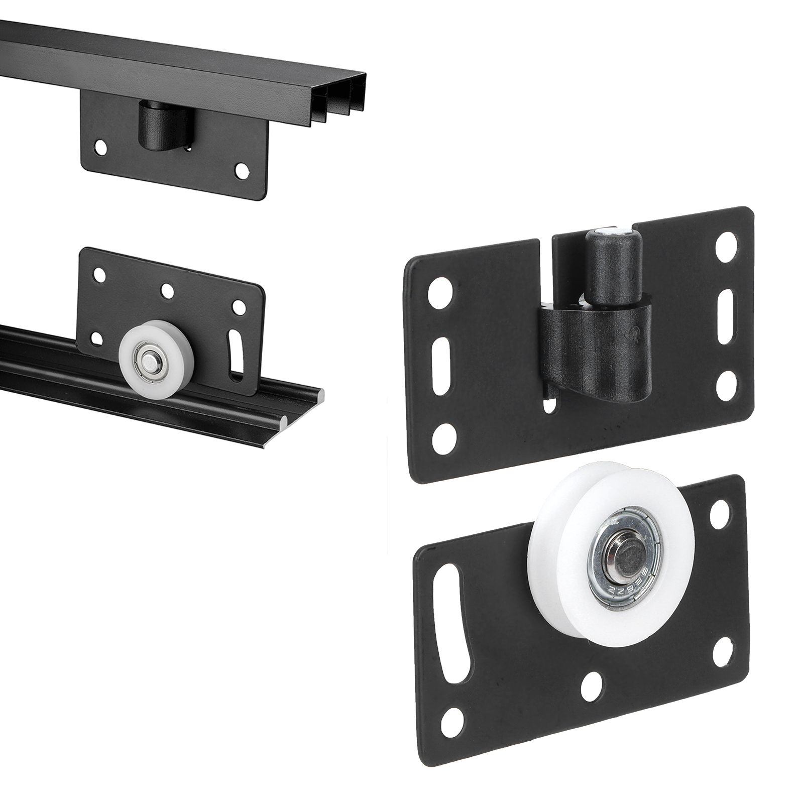 Sliding Door Wheel Set Cold Rolled Steel Door Pulley Hardware for Cabinet view 11