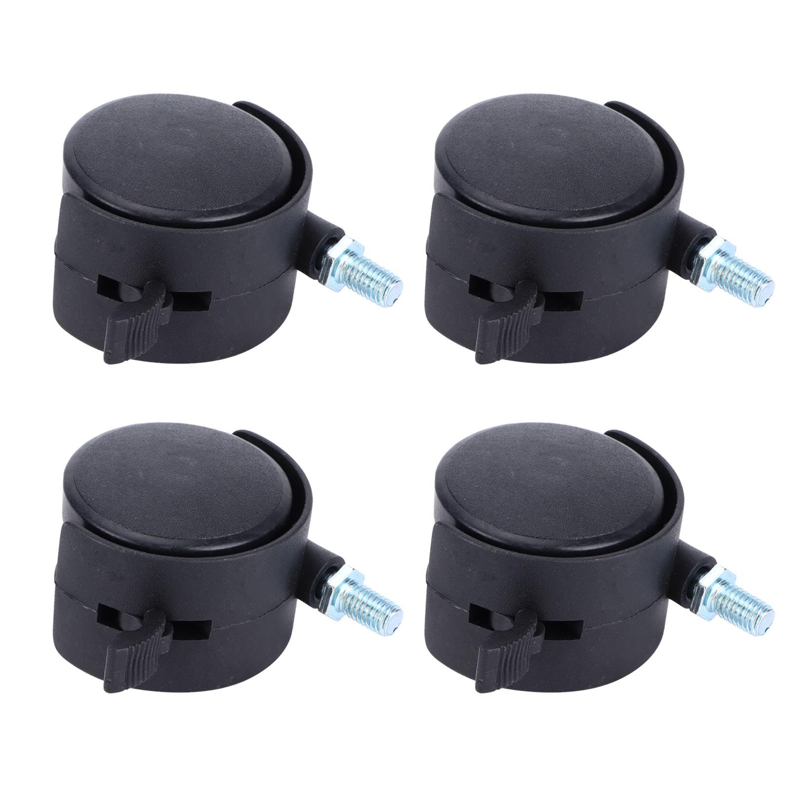 4Pcs 2in Universal Casters with Brake Mute 360 Degree Rotating Wheels view 5