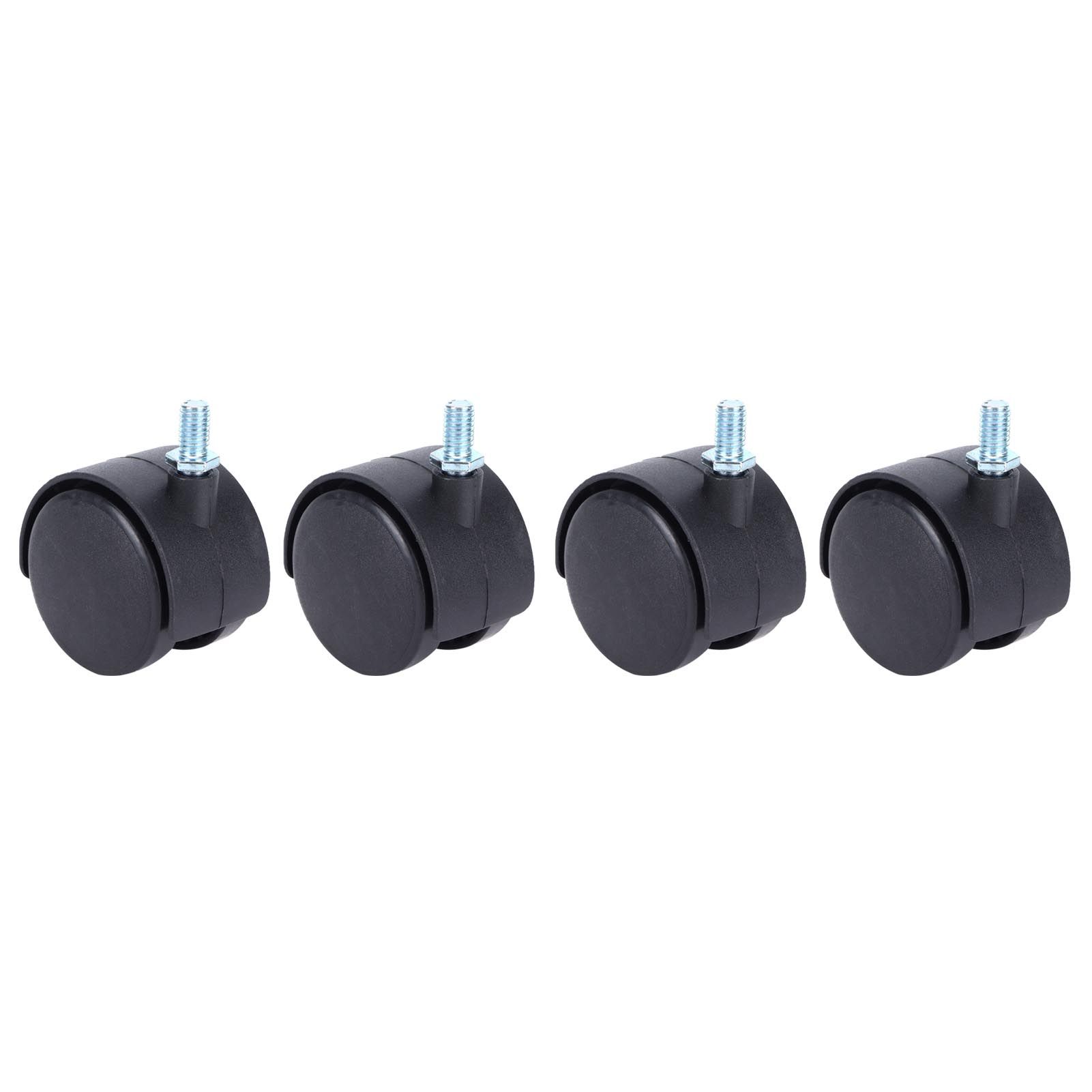 4Pcs 2in Universal Casters with Brake Mute 360 Degree Rotating Wheels view 8