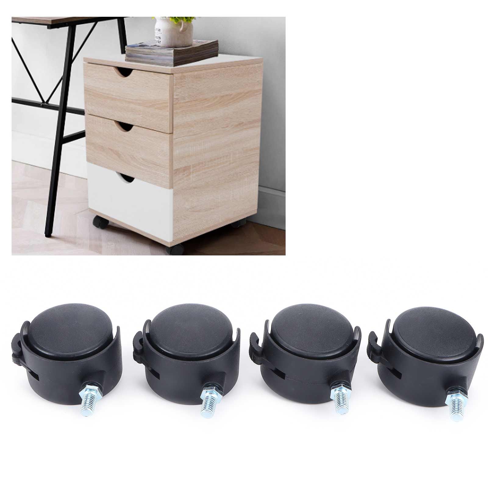 4Pcs 2in Universal Casters with Brake Mute 360 Degree Rotating Wheels view 11