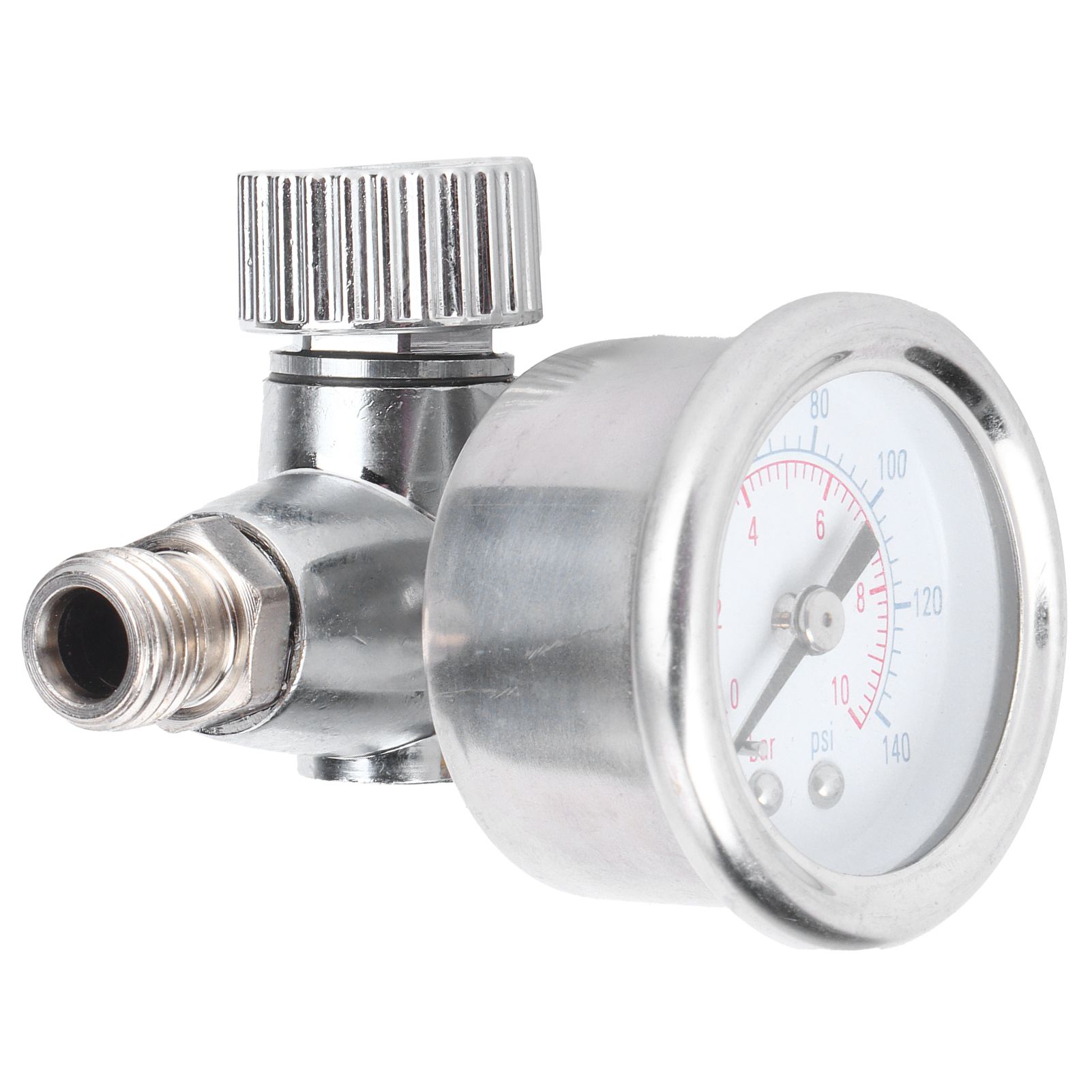 1/4in Spray Guns Air Pressure Regulator Pressure Regulating Adjusting Valve Gauge — image 1