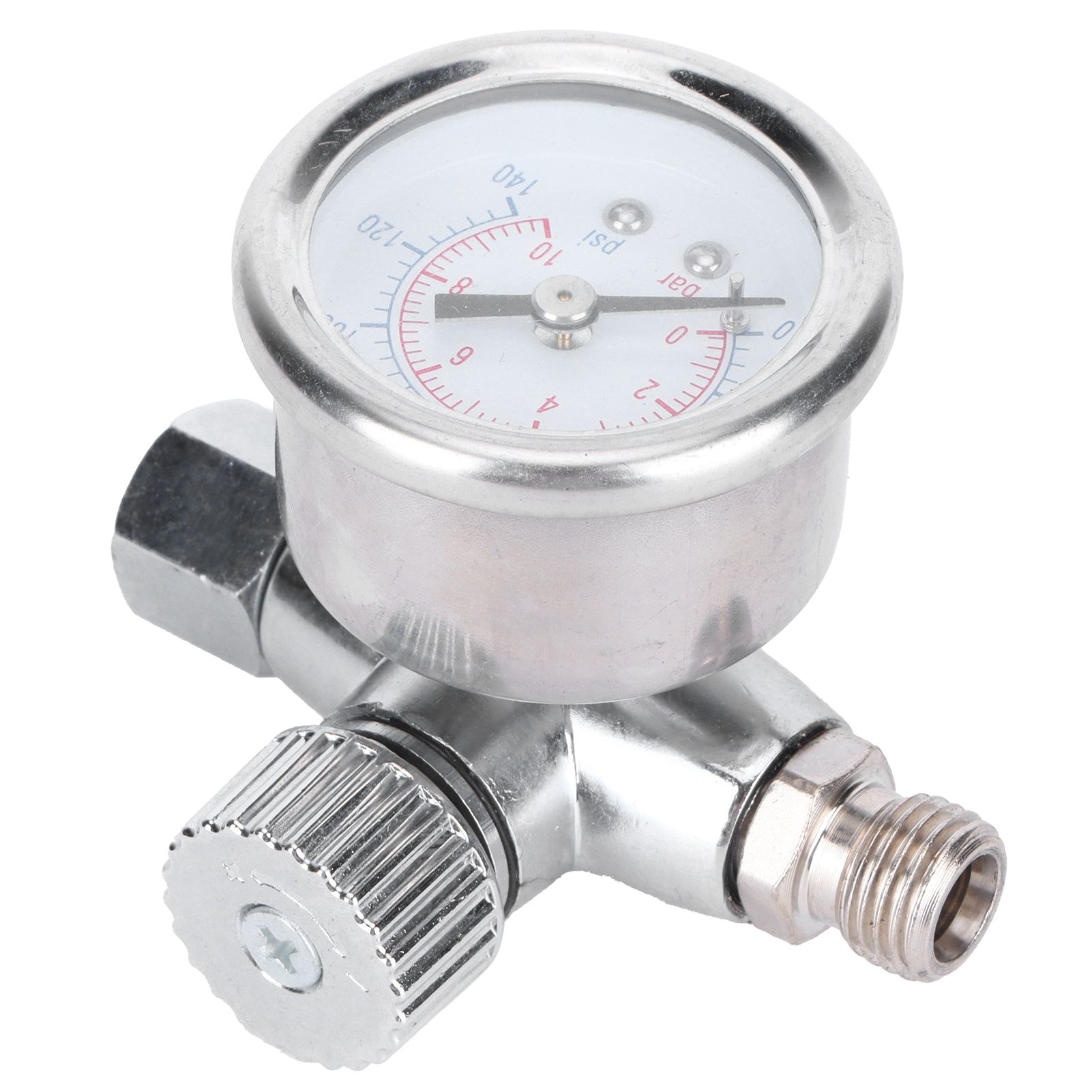 1/4in Spray Guns Air Pressure Regulator Pressure Regulating Adjusting Valve Gauge view 6