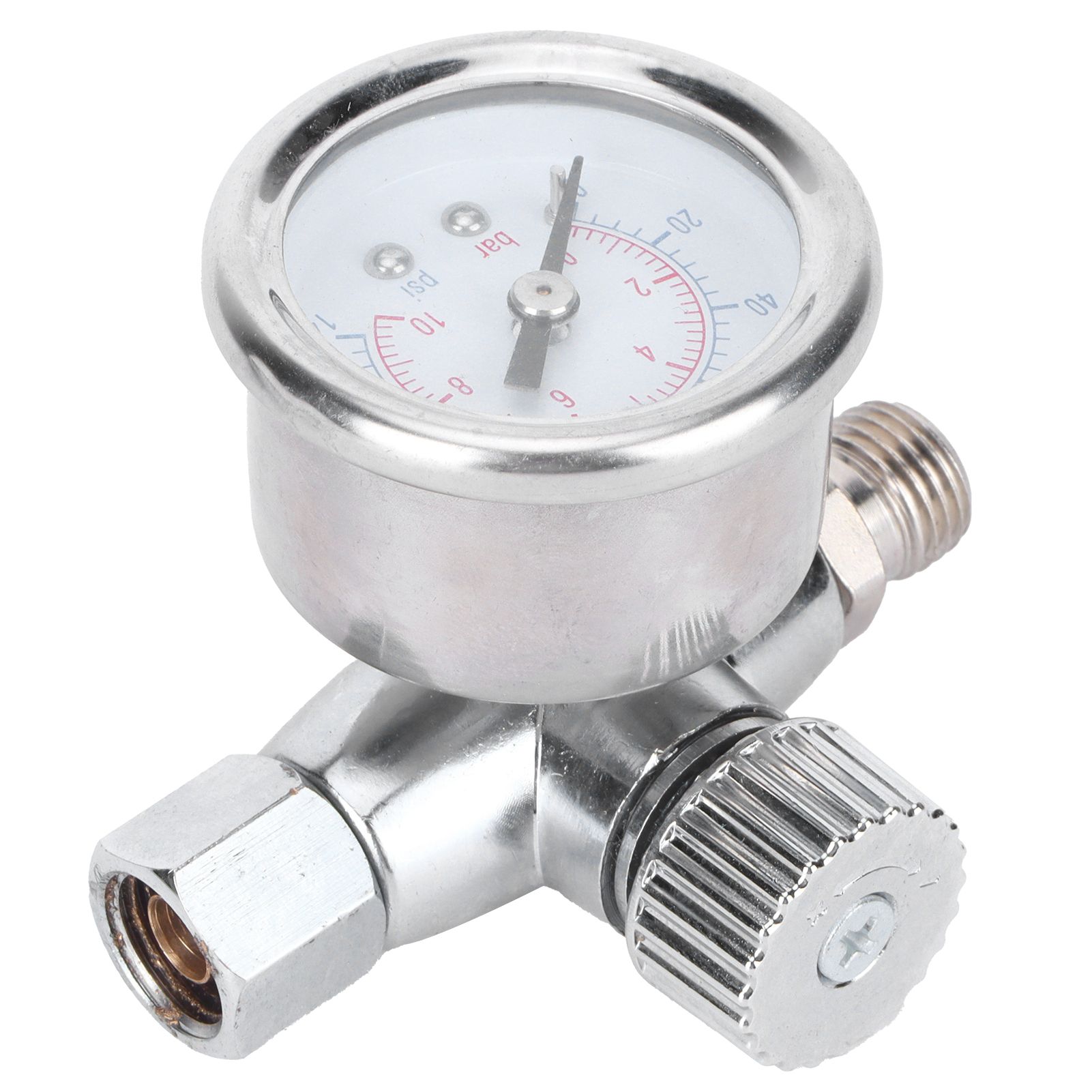 1/4in Spray Guns Air Pressure Regulator Pressure Regulating Adjusting Valve Gauge view 8