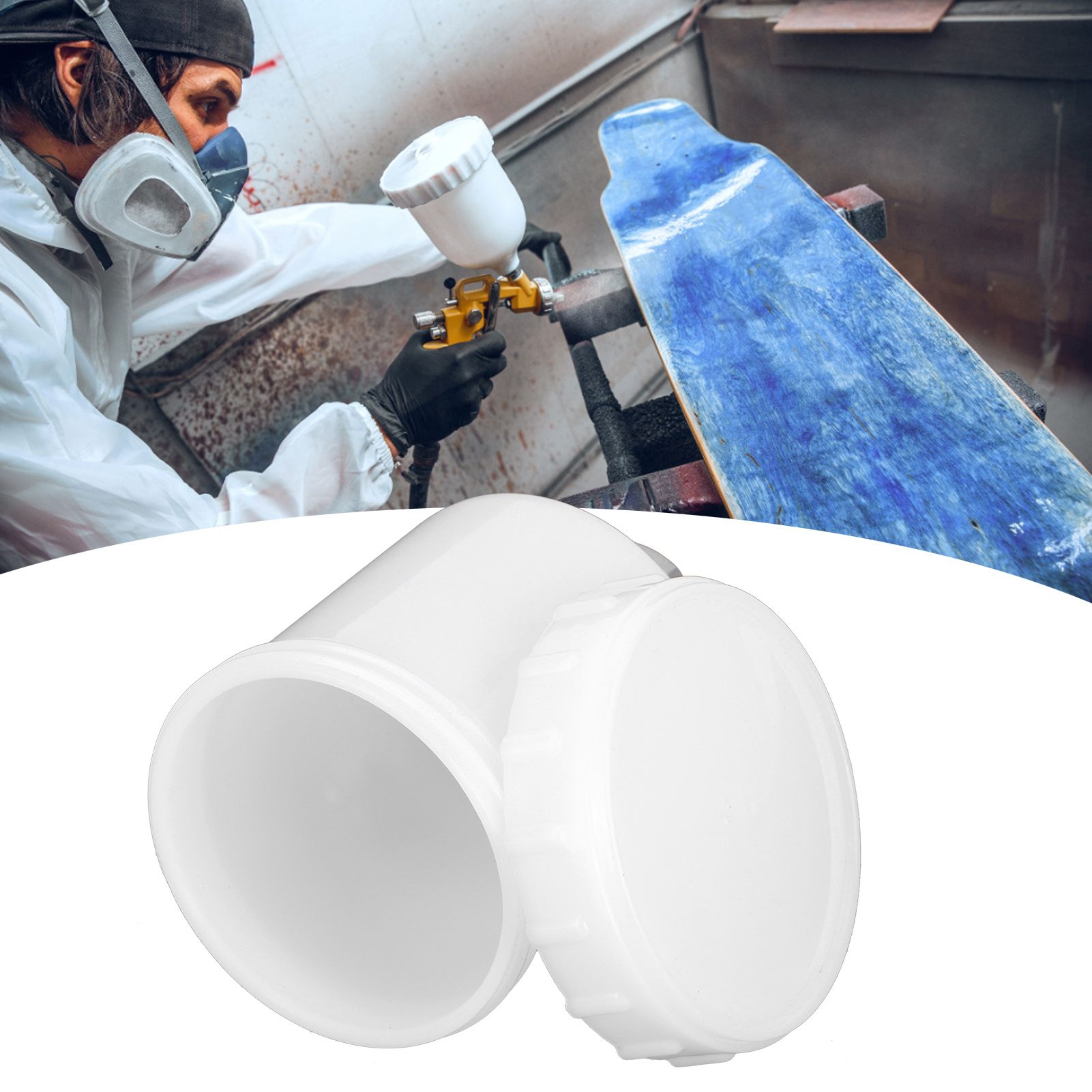 125ml Plastic Cup Replacement for Spray Guns with 15mm Femal Thread Painting Parts view 12