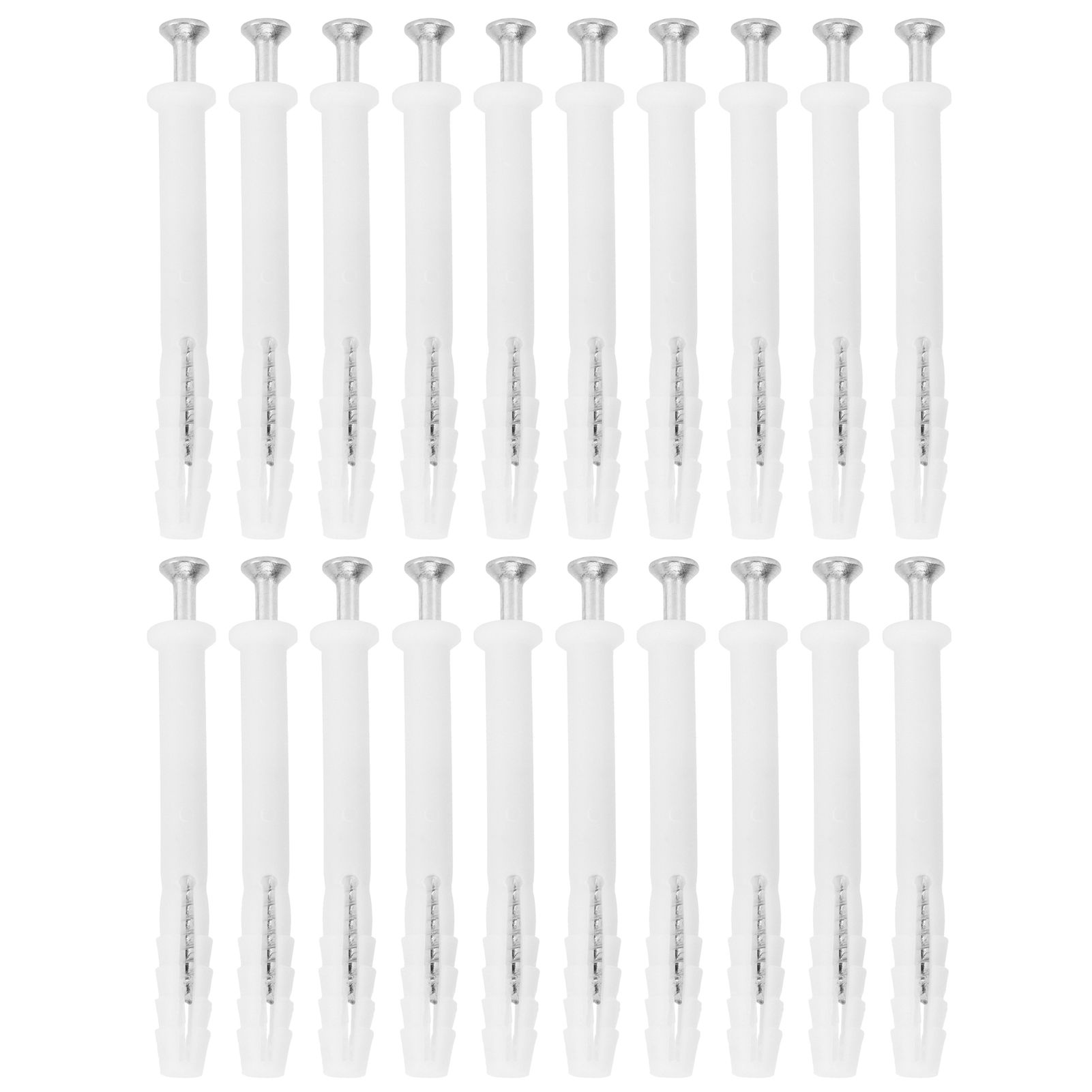 20Set Expansion Screw Tube Kit Cabinet Frame Fixing Wall Anchor Furniture Hardware view 4