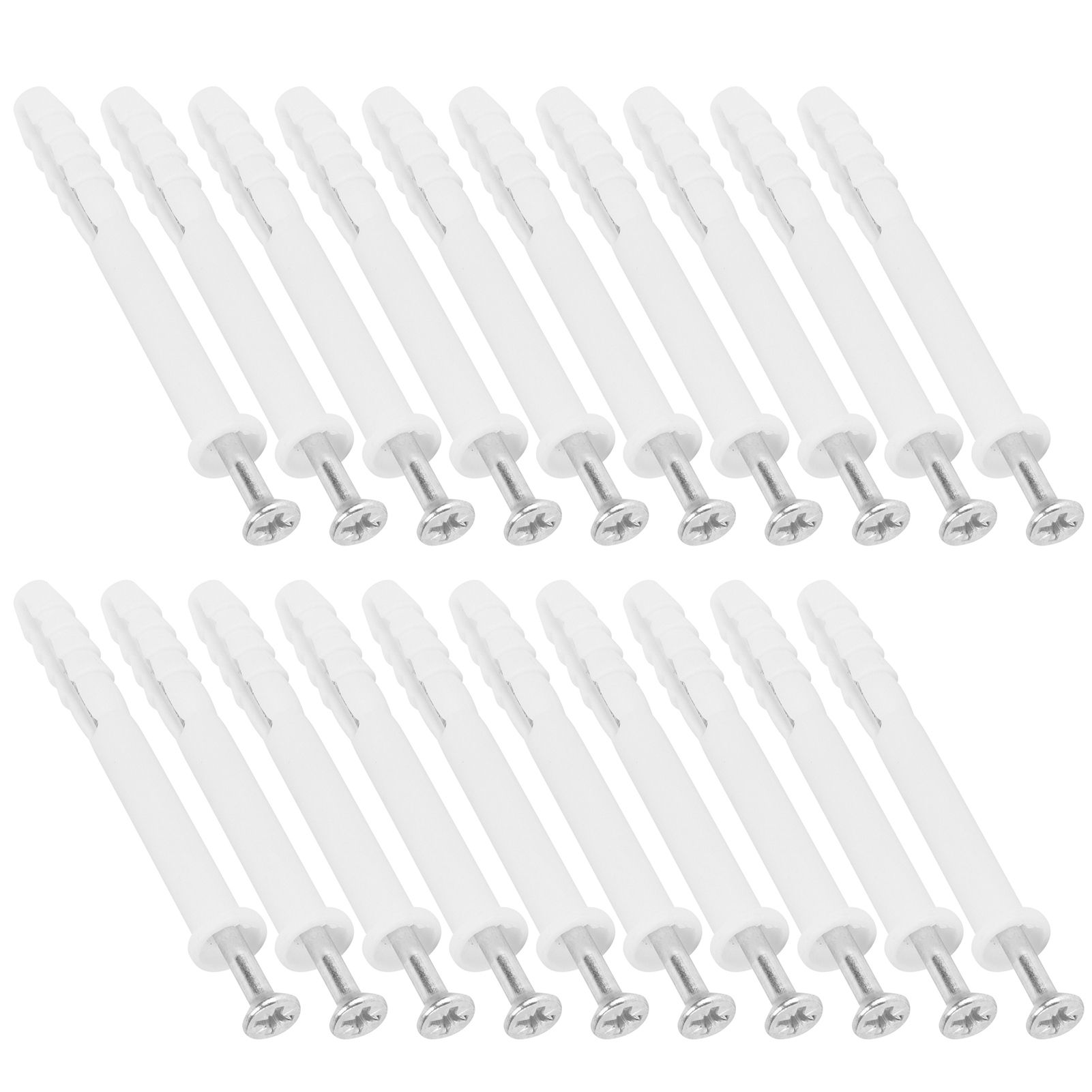 20Set Expansion Screw Tube Kit Cabinet Frame Fixing Wall Anchor Furniture Hardware view 10