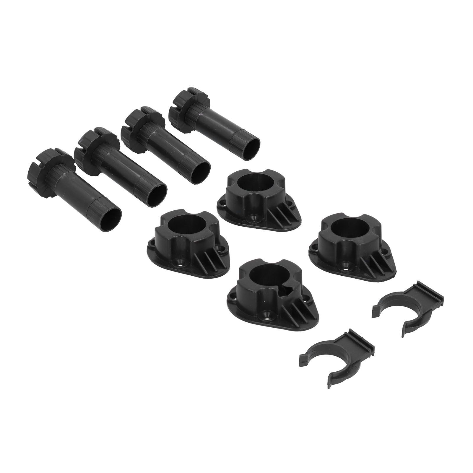 4Set Adjustable Cabinet Feet ABS Support Leg for Cupboard Closet Furnitures Black view 9