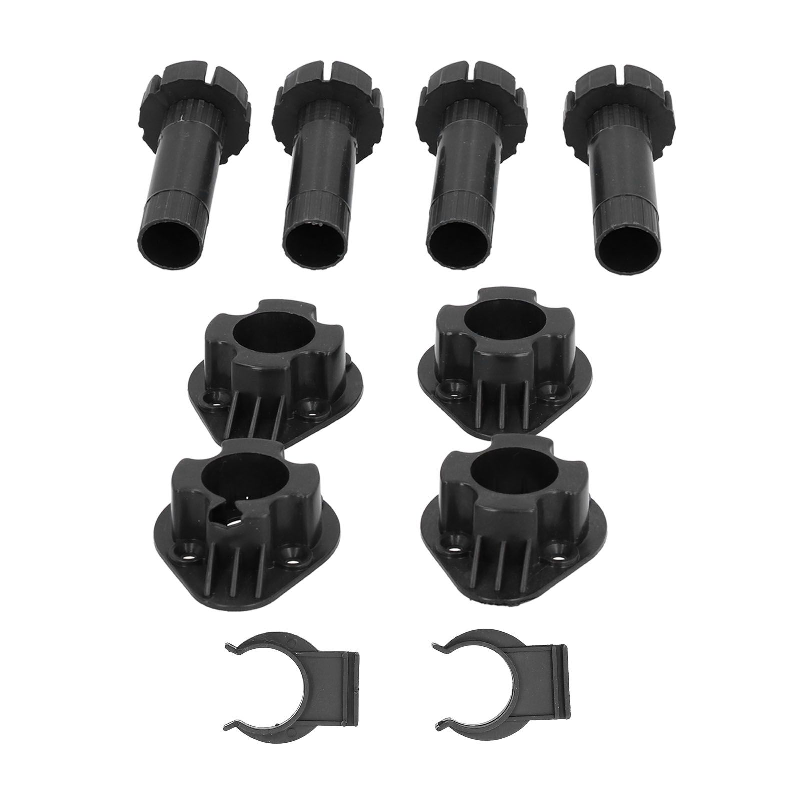 4Set Adjustable Cabinet Feet ABS Support Leg for Cupboard Closet Furnitures Black view 10
