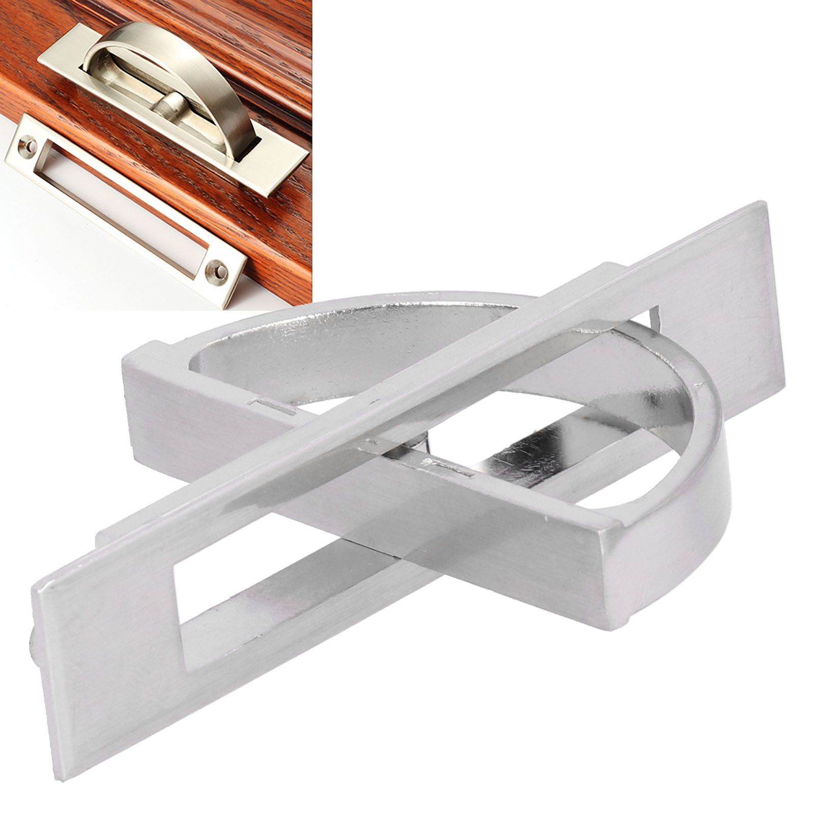 Concealed Handle Set Modern Tatami Cabinet 180° Rotatable Embedded Pull Handle view 12