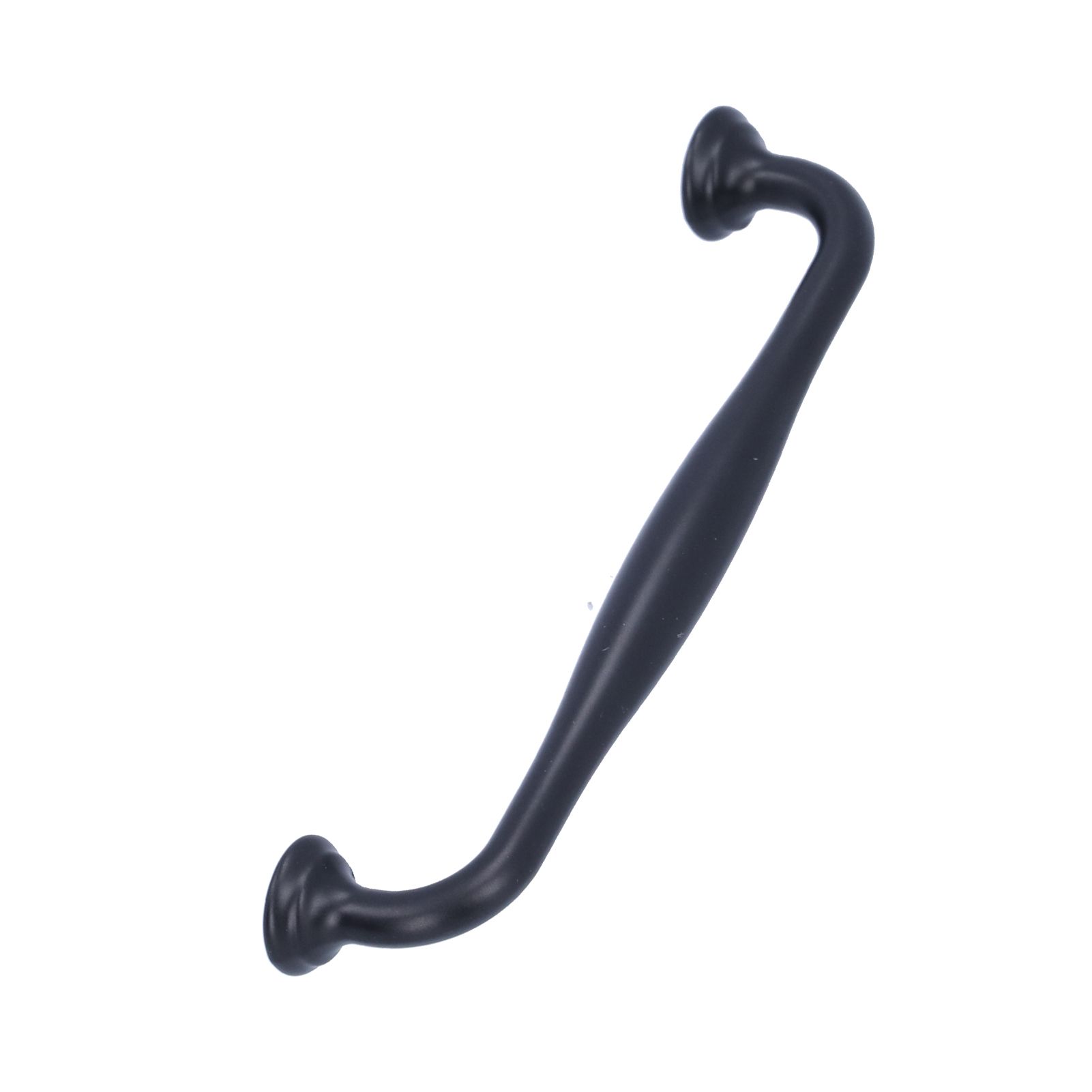 Zinc Alloy Handle Matte Black Cabinet Drawer Handle Bathroom/Wardrobe Door view 3