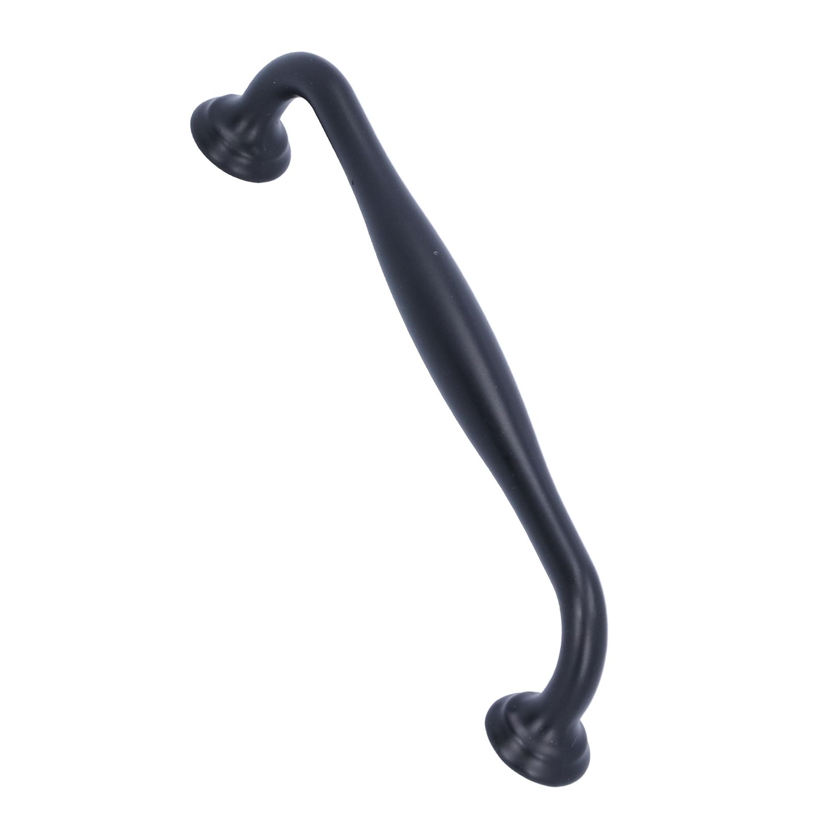 Zinc Alloy Handle Matte Black Cabinet Drawer Handle Bathroom/Wardrobe Door view 5