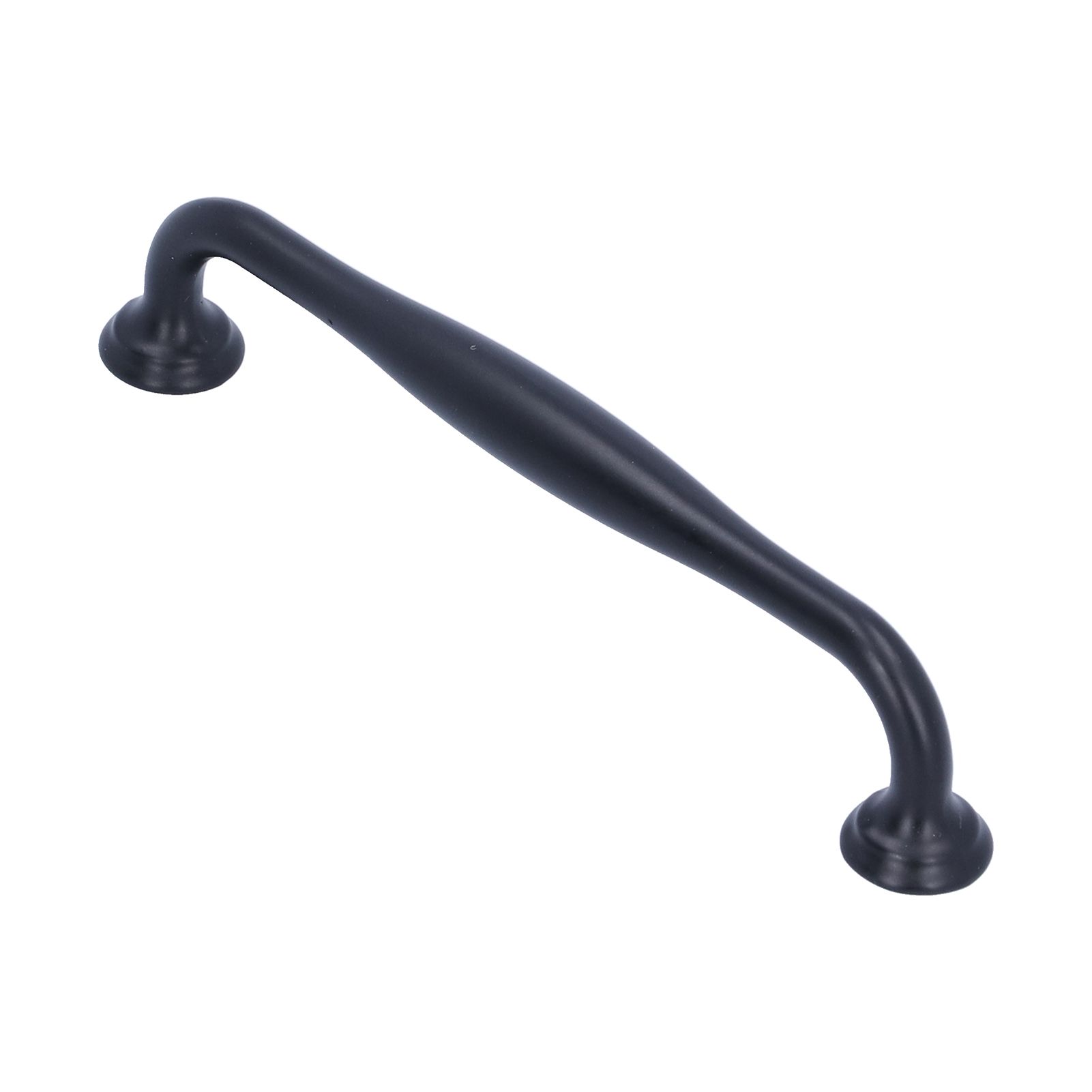 Zinc Alloy Handle Matte Black Cabinet Drawer Handle Bathroom/Wardrobe Door view 6
