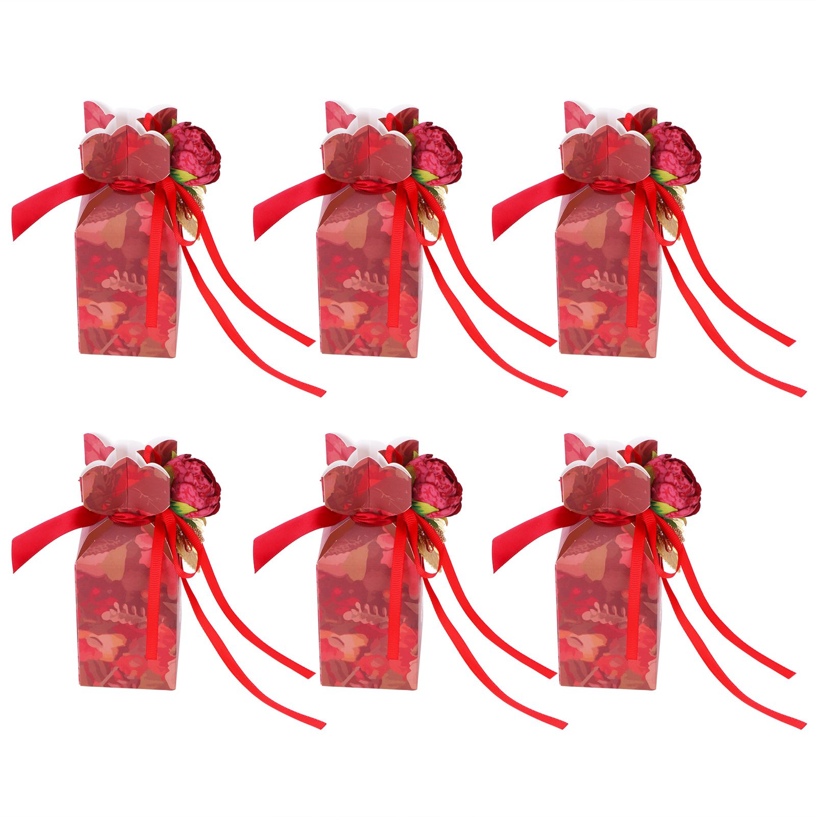 10 Set Candy Boxes Wedding Birthday Party Favor Gift Box with Ribbons view 6