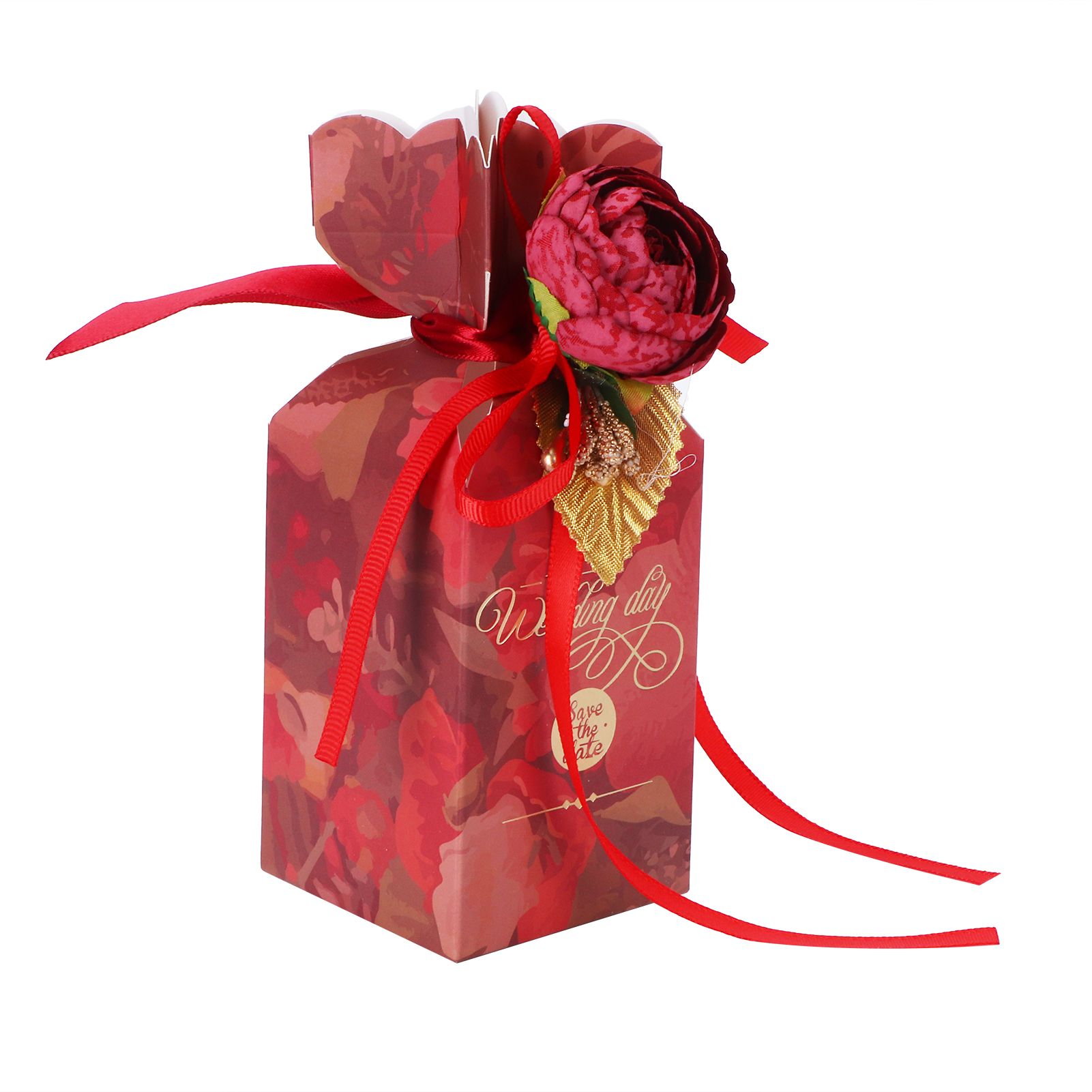 10 Set Candy Boxes Wedding Birthday Party Favor Gift Box with Ribbons view 13