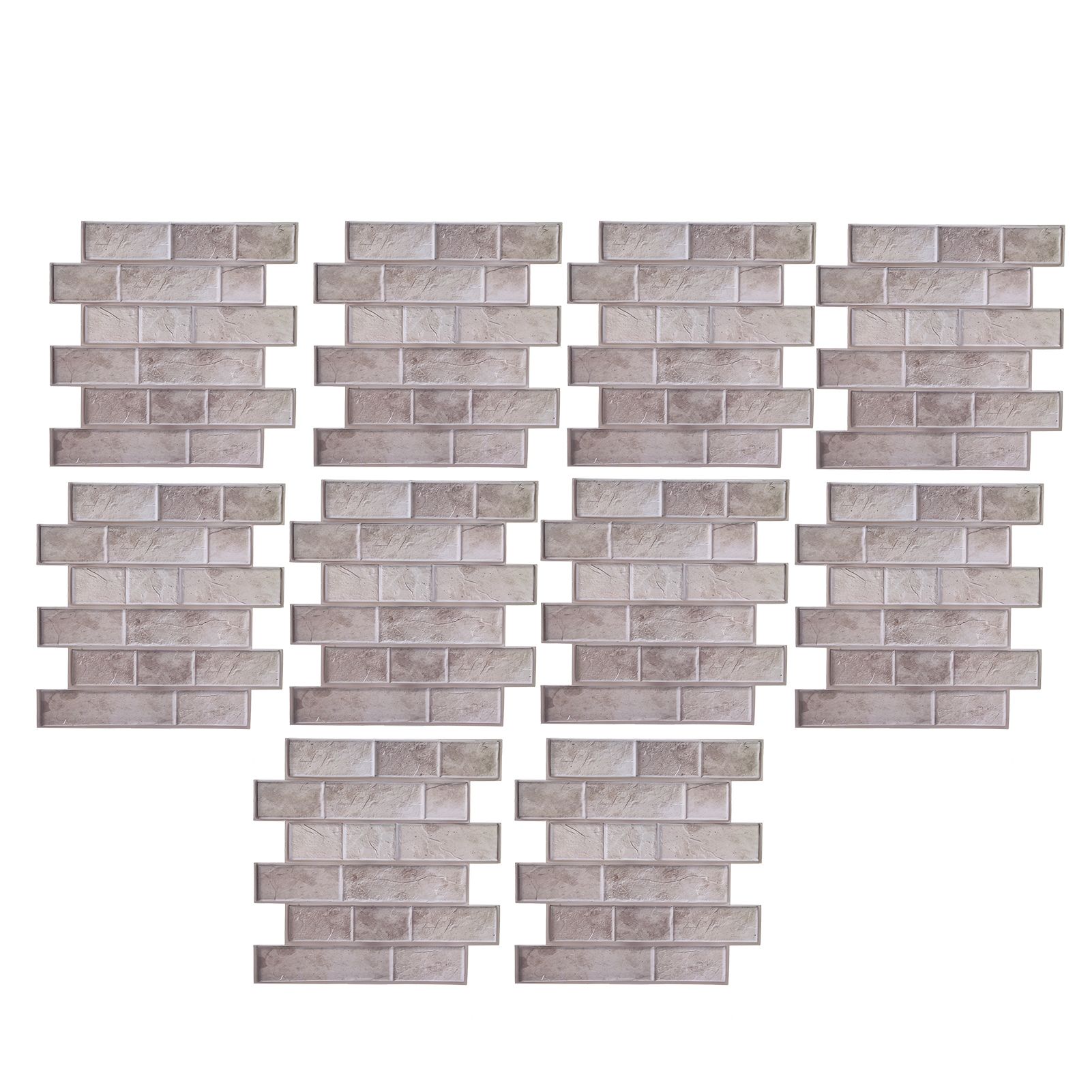 10Pcs Wall Sticker Self-Adhesive Wallpaper 3-Dimensional Ceramic Tile Stickers view 2