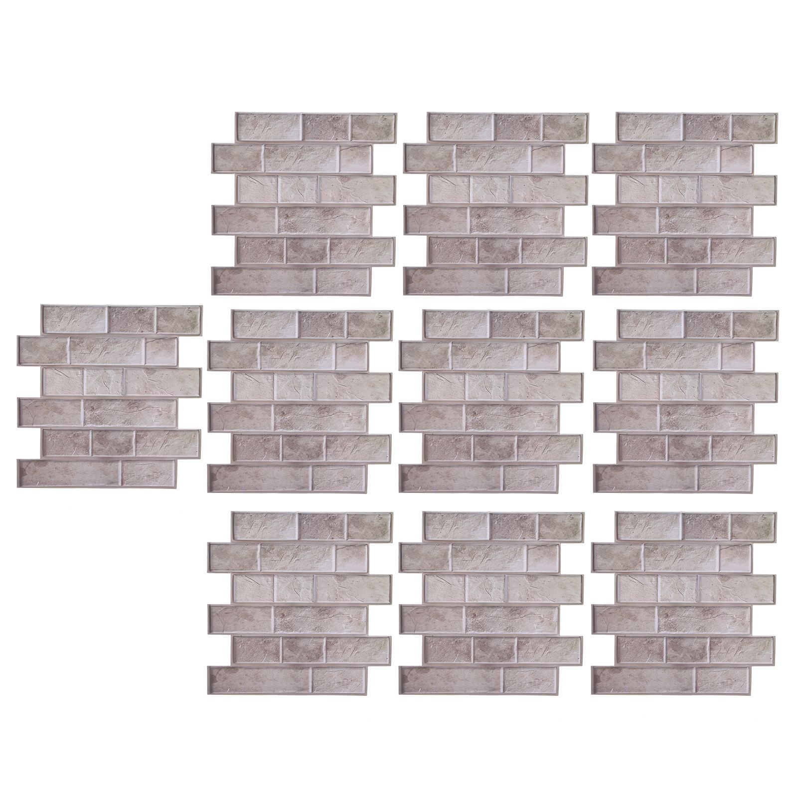 10Pcs Wall Sticker Self-Adhesive Wallpaper 3-Dimensional Ceramic Tile Stickers view 5