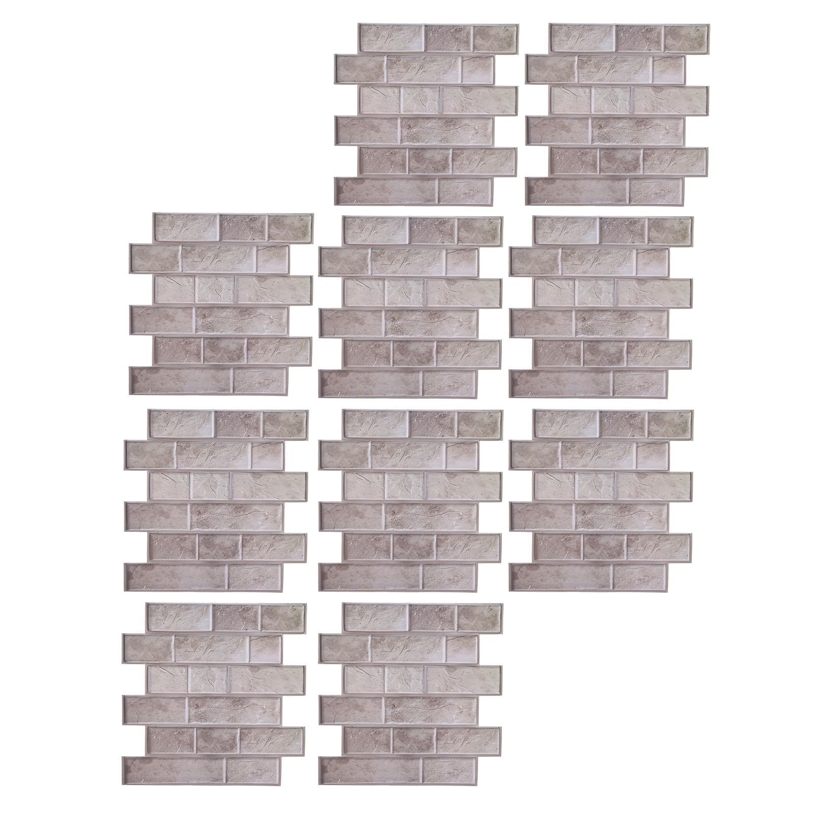 10Pcs Wall Sticker Self-Adhesive Wallpaper 3-Dimensional Ceramic Tile Stickers view 7