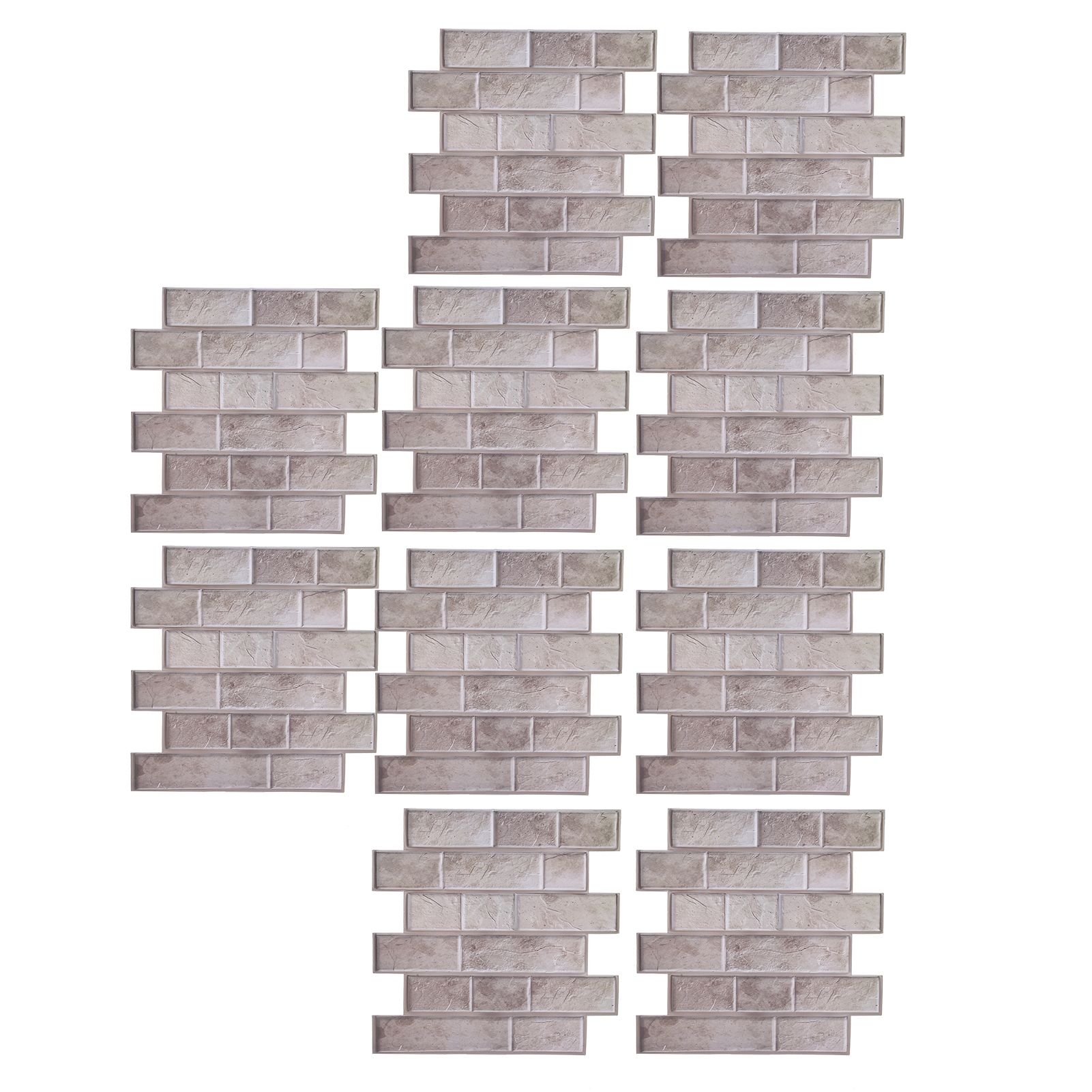 10Pcs Wall Sticker Self-Adhesive Wallpaper 3-Dimensional Ceramic Tile Stickers view 8